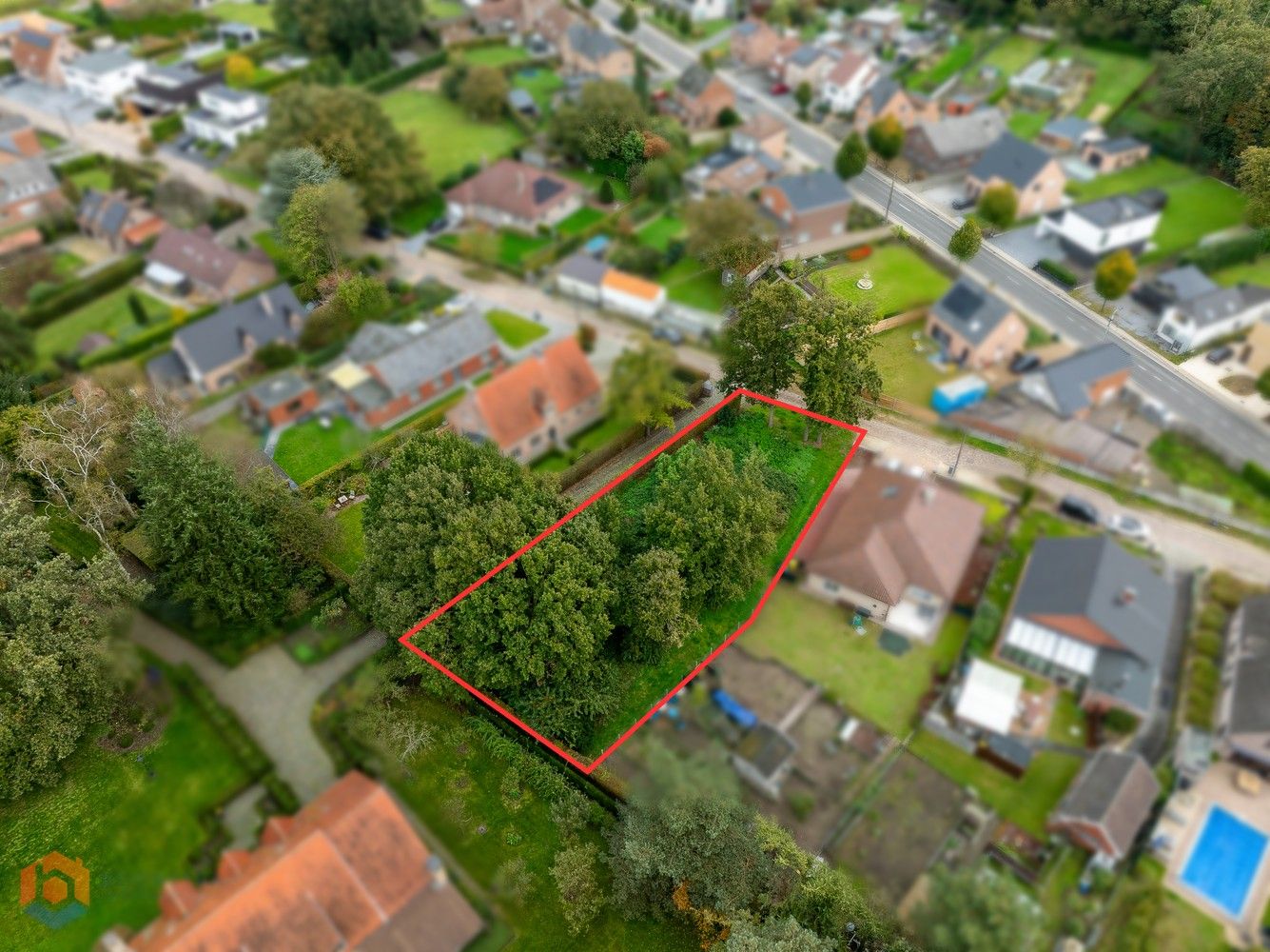 Bouwgrond open bebouwing op perceel van 969 m² foto 3