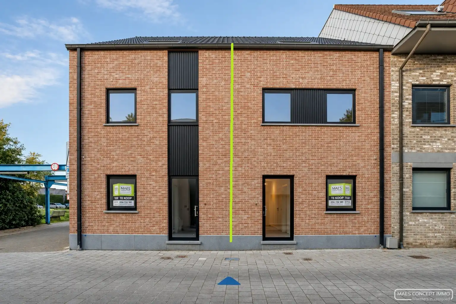 Nieuwbouw woning te koop in centrum Deerlijk met geothermie - geschilderd foto {{pictureIndex}}