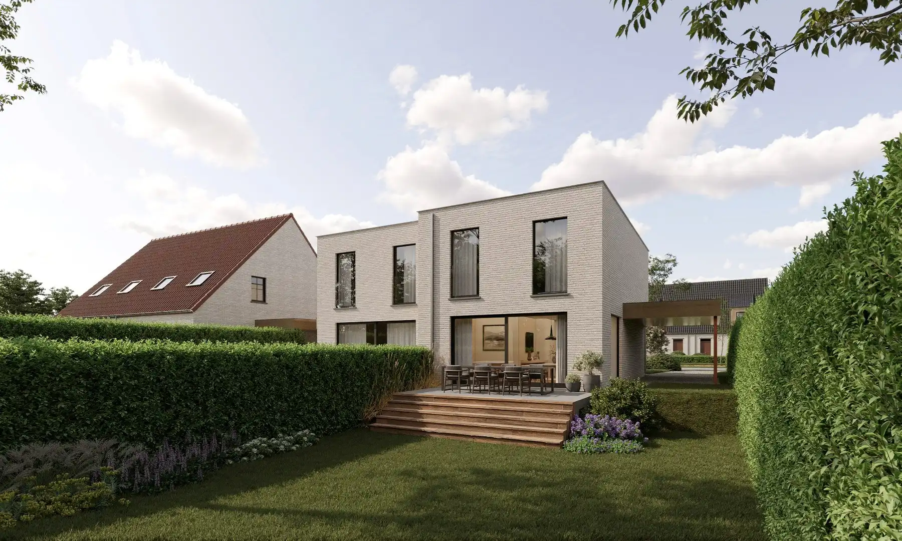 Prachtige moderne halfopen bebouwing in een groene omgeving nabij het kanaal Plassendale-Nieuwpoort te Leffinge  foto 2