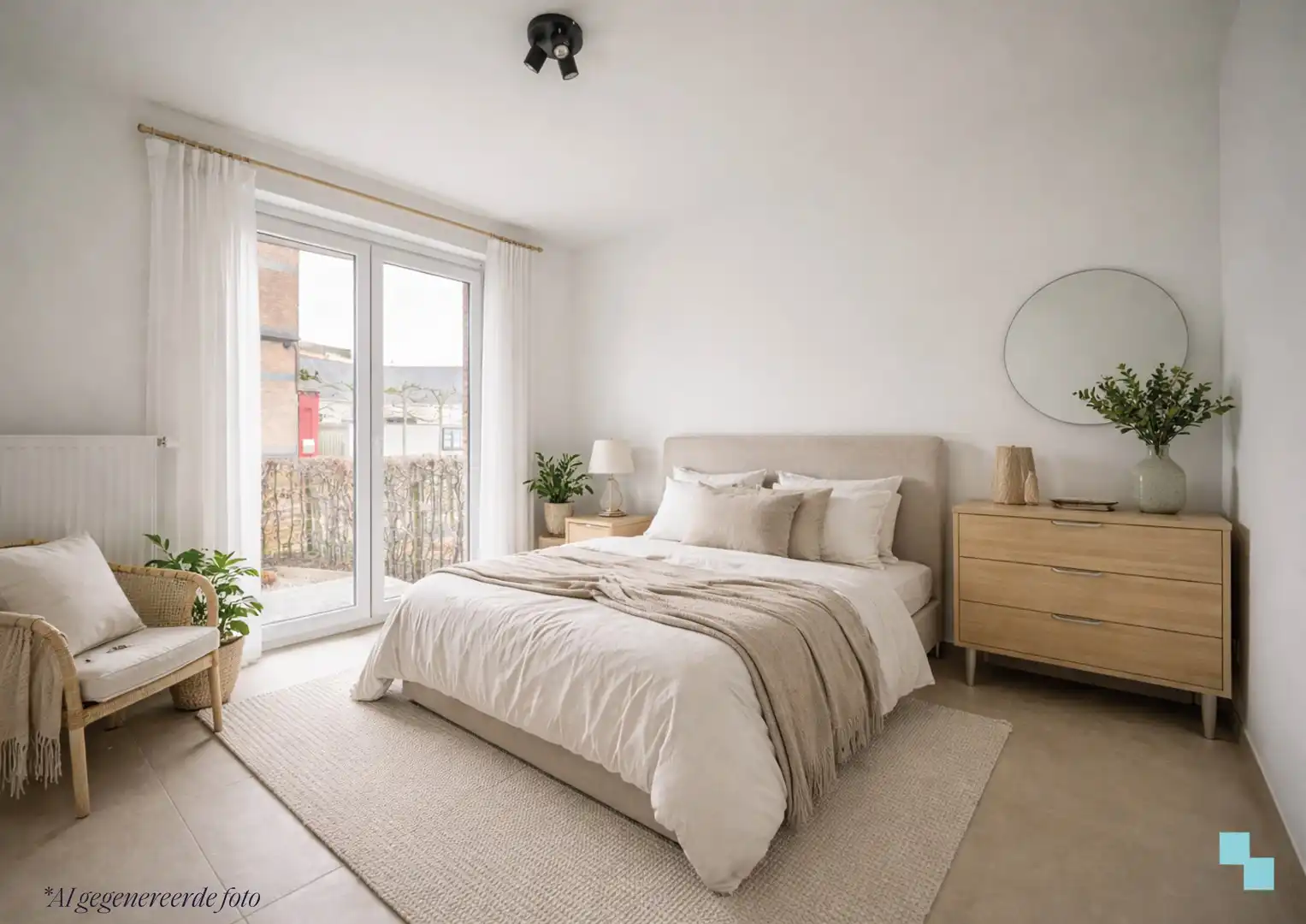 Energiezuinig tweeslaapkamer appartement met tuin te Izegem foto 19