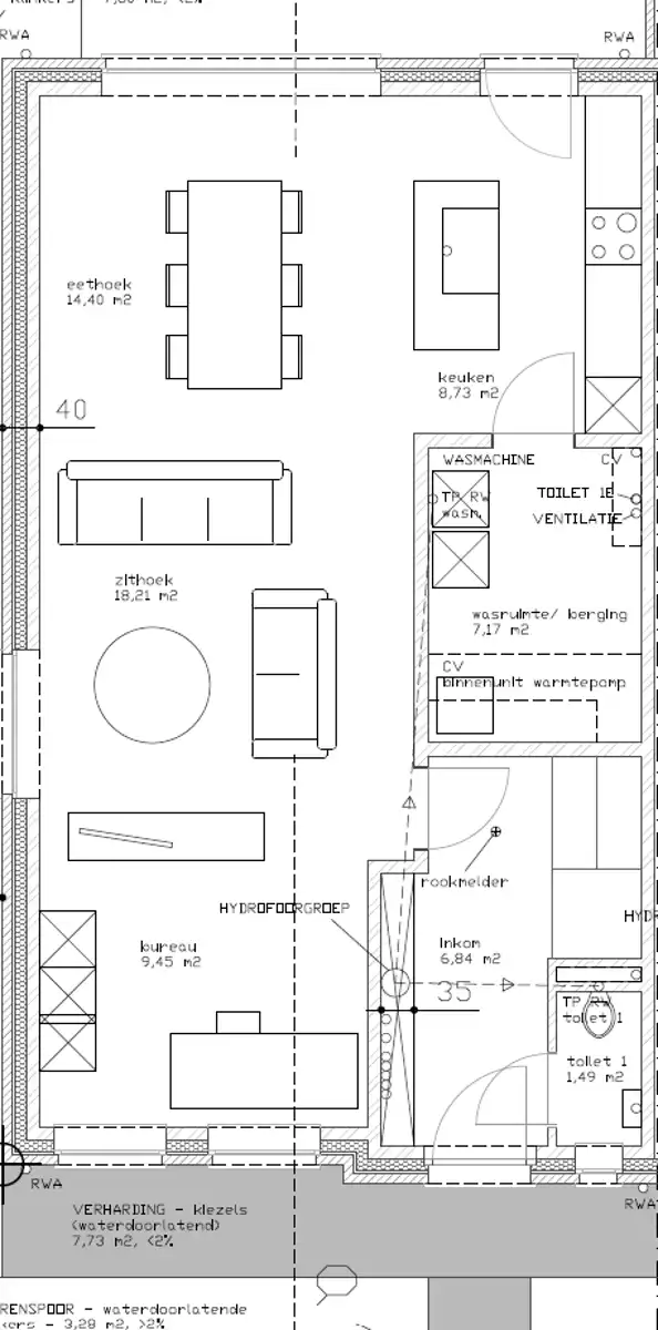 Ruime woning, rustig gelegen - Lot 3 (Links) foto 12