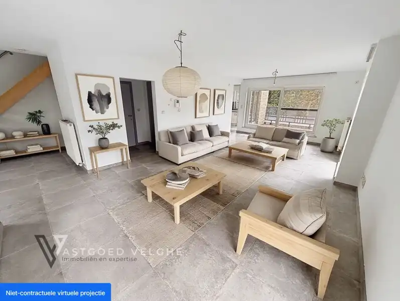 Centraal gelegen duplex appartement met 3 slaapkamers, 2 terrassen en private tuin ! foto 5