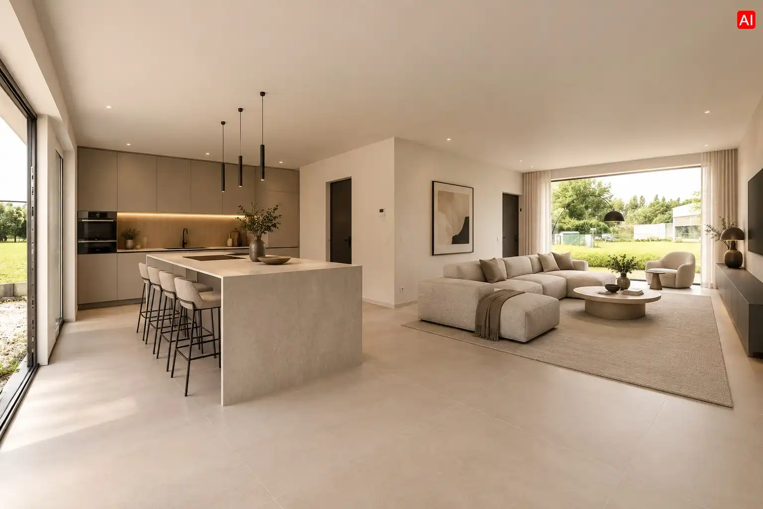 PRACHTIGE MODERNE WONING MET TUIN | GARAGE EN BIJGEBOUW (24 m²) foto 3