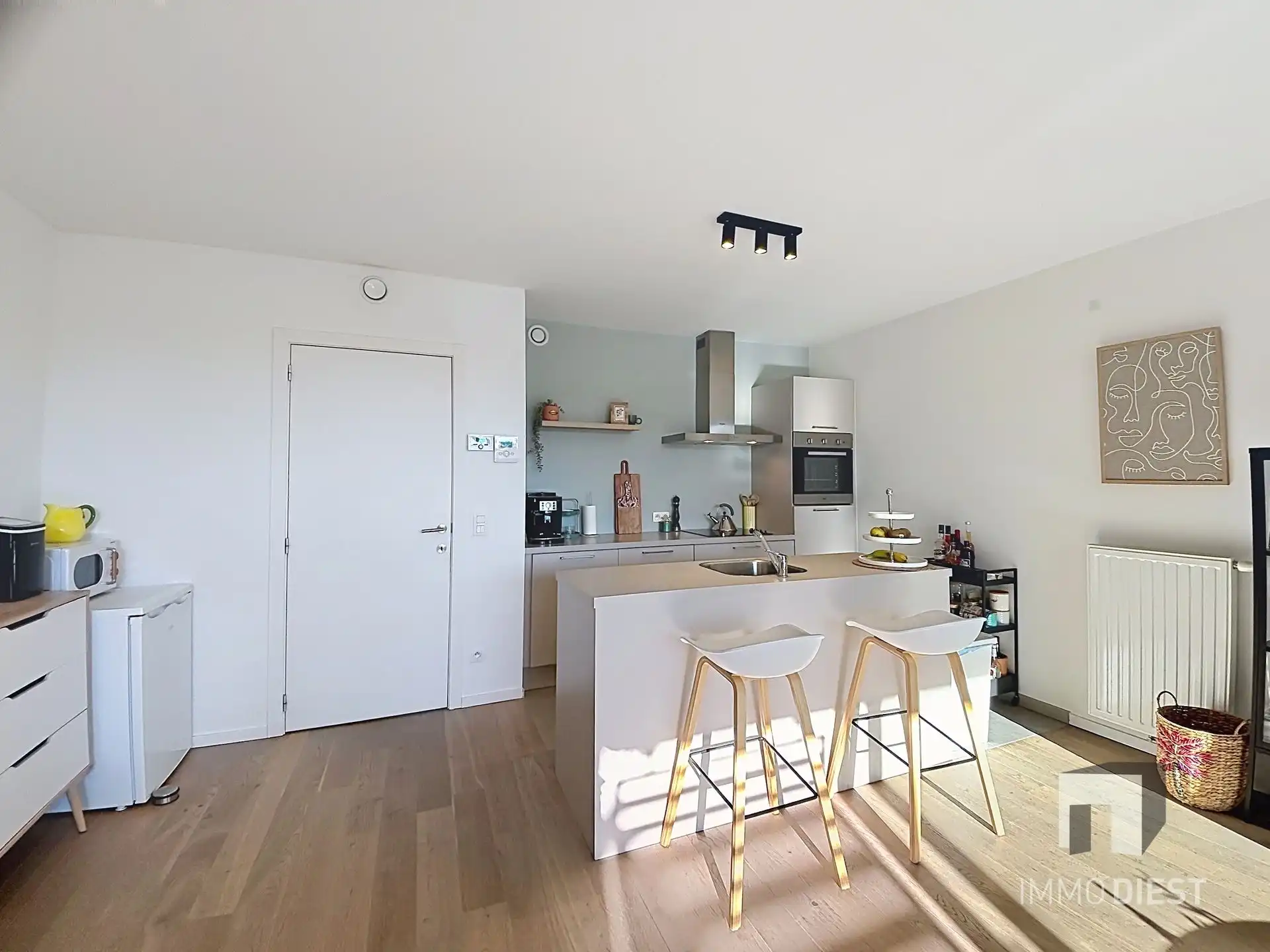 Energiezuinig appartement met twee slaapkamers en ondergrondse autostaanplaats net buiten de stadskern van Diest. foto 7