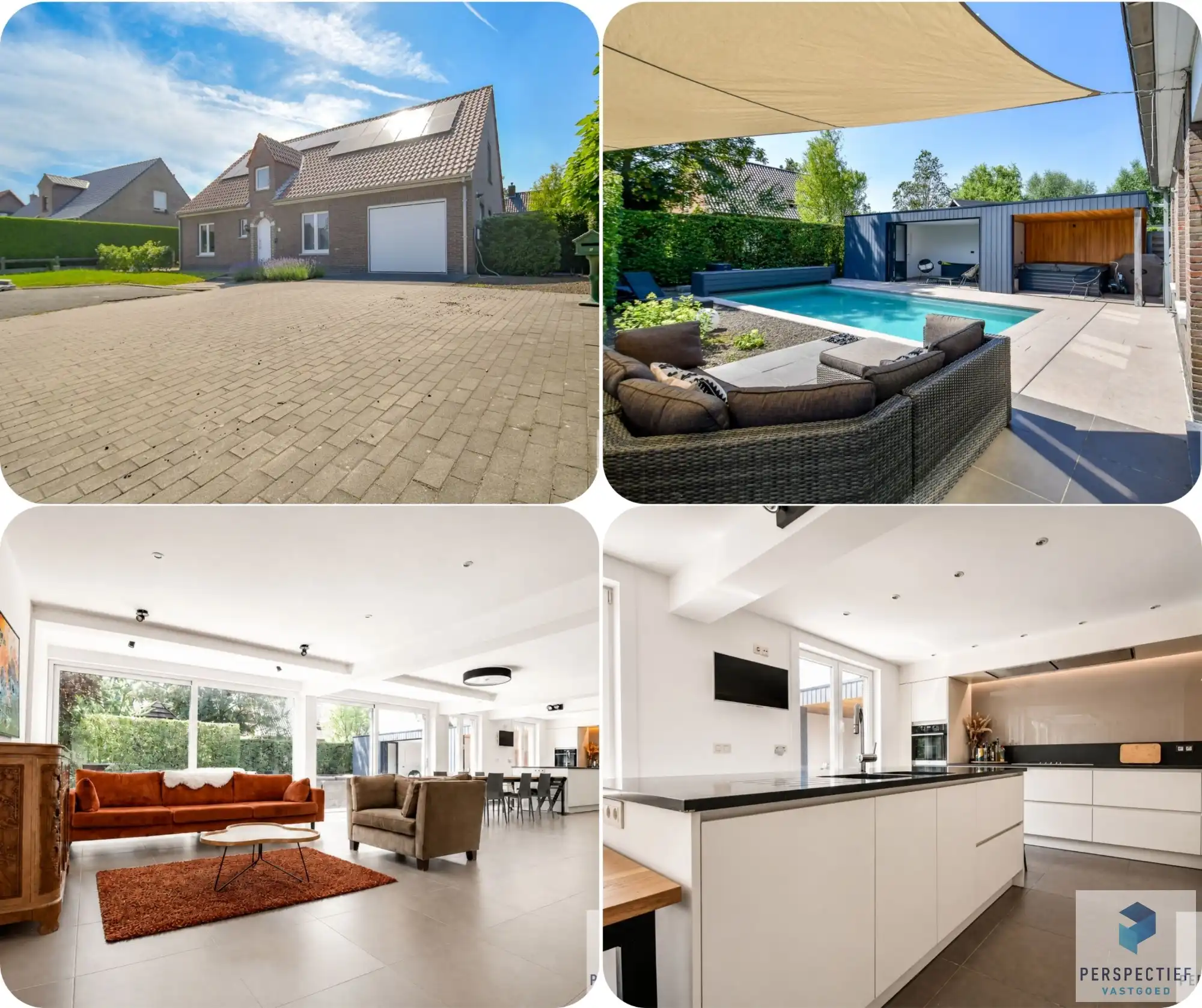Ruime (254m²) instapklare gezinswoning met 4 slaapkamers, zwembad en poolhouse foto {{pictureIndex}}