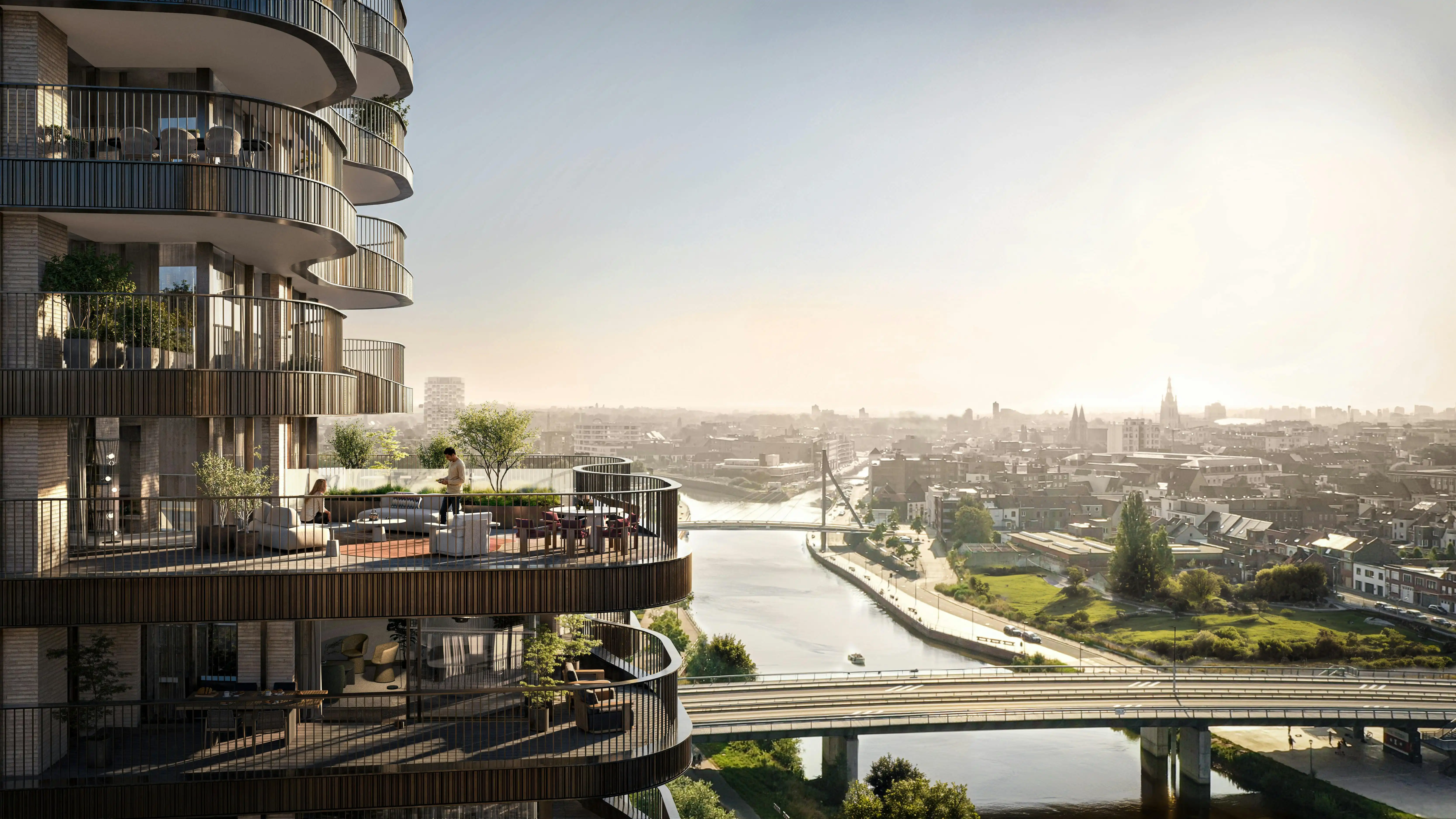 Exclusief wonen aan de Leie met uitzonderlijk terras (58m²)! foto 6