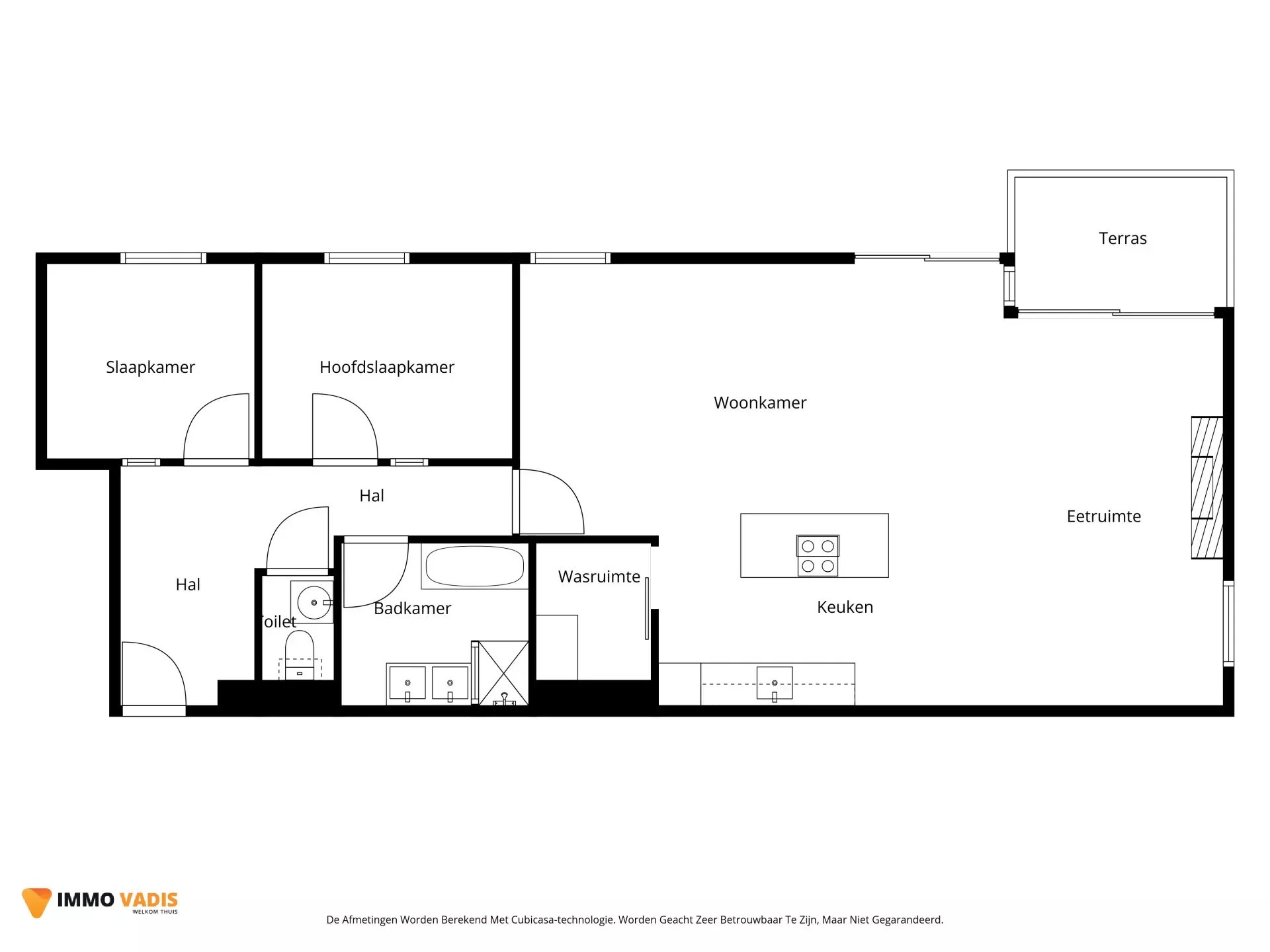 Ruim appartement met twee slaapkamers, terras en ondergrondse parkeerplaats foto 15