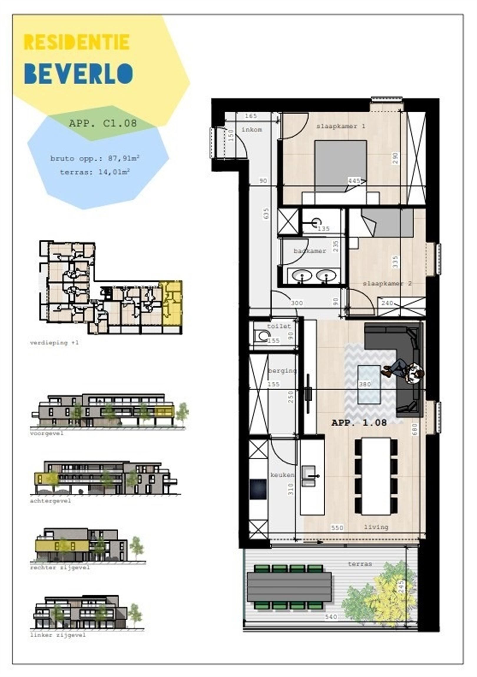 TE HUUR: Recent appartement met 2 slaapkamers in Beverlo! foto 2