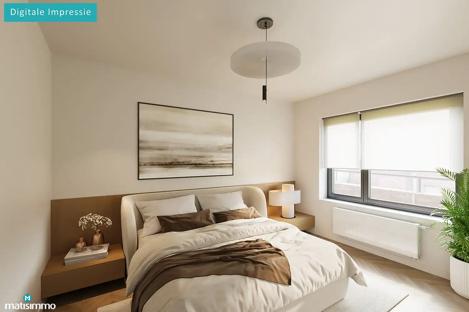 GELIJKVLOERS APPARTEMENT MET 2 SLAAPKAMERS, RUIME GARAGE, AUTOSTAANPLAATS EN KELDERBERGING TE LANAKEN foto 11