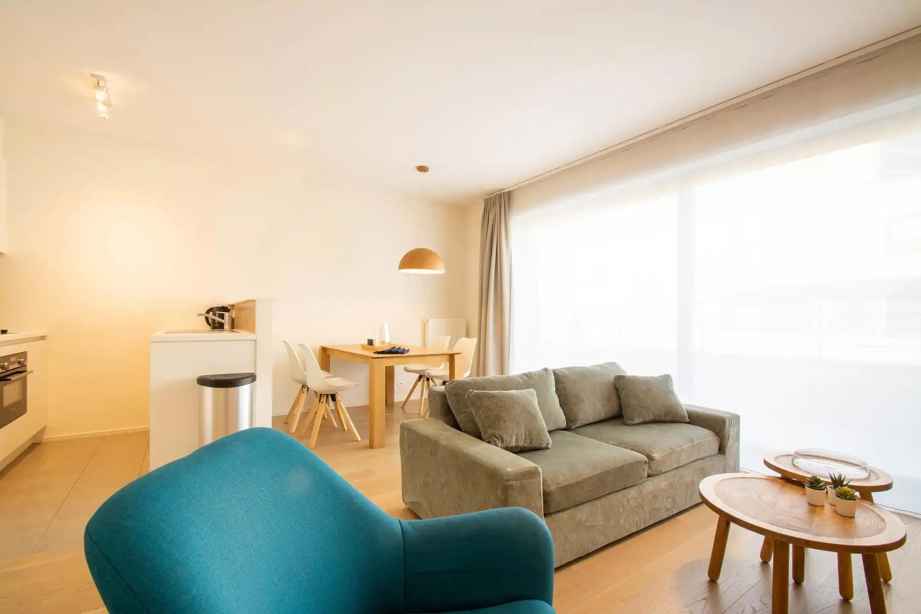 Prachtig gemeubeld appartement 2 KAMERS + 2 TERRASSEN!!!! foto 2