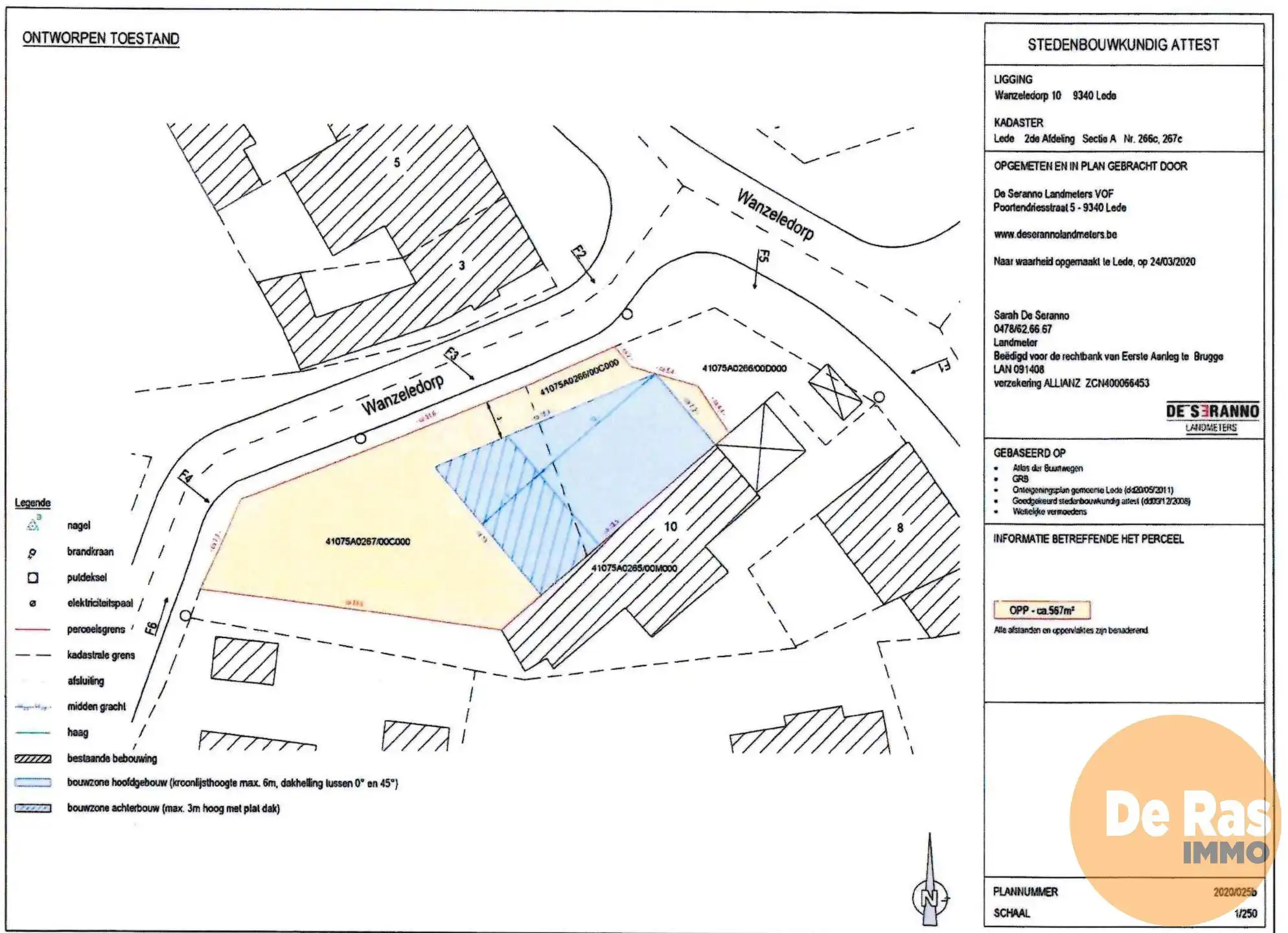WANZELE –Mooie bouwgrond, geschikt voor HOB, in dorpscentrum foto 3