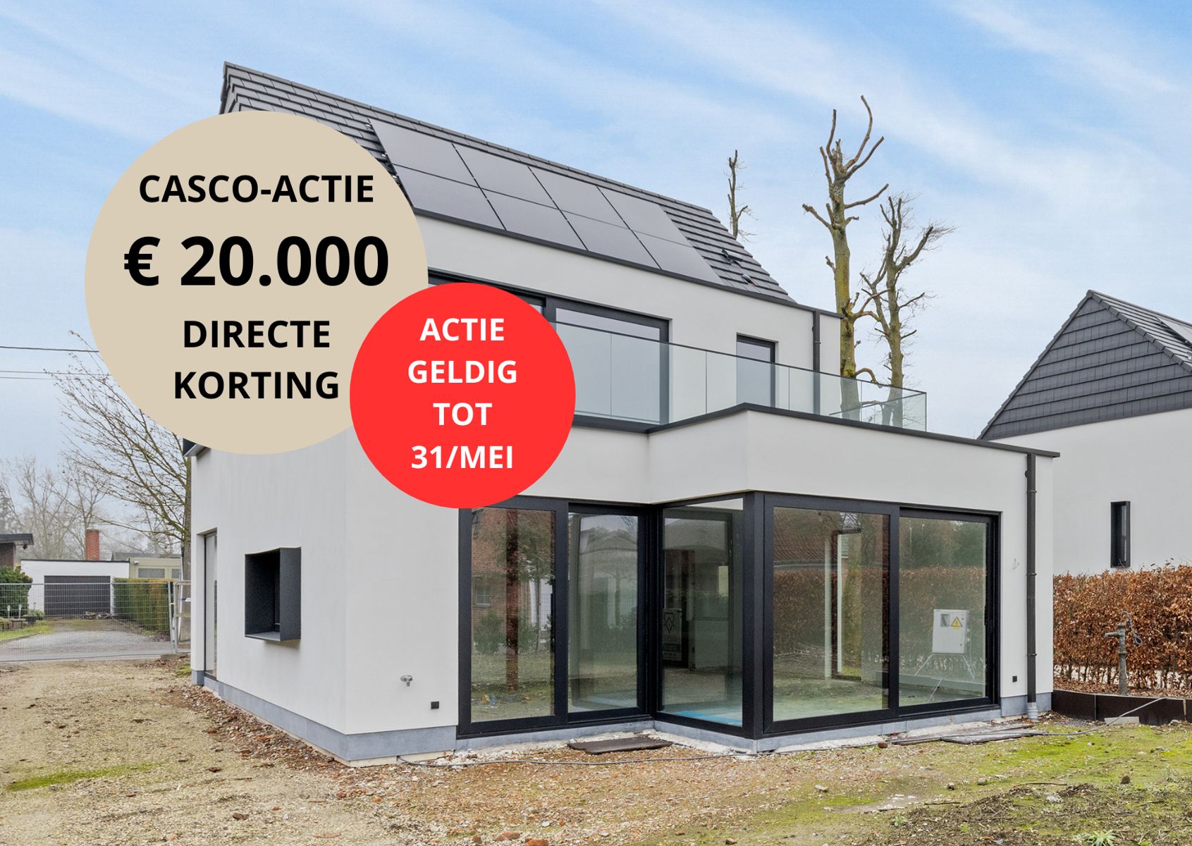 Prachtig alleenstaande nieuwbouwwoning te Machelen.  foto {{pictureIndex}}