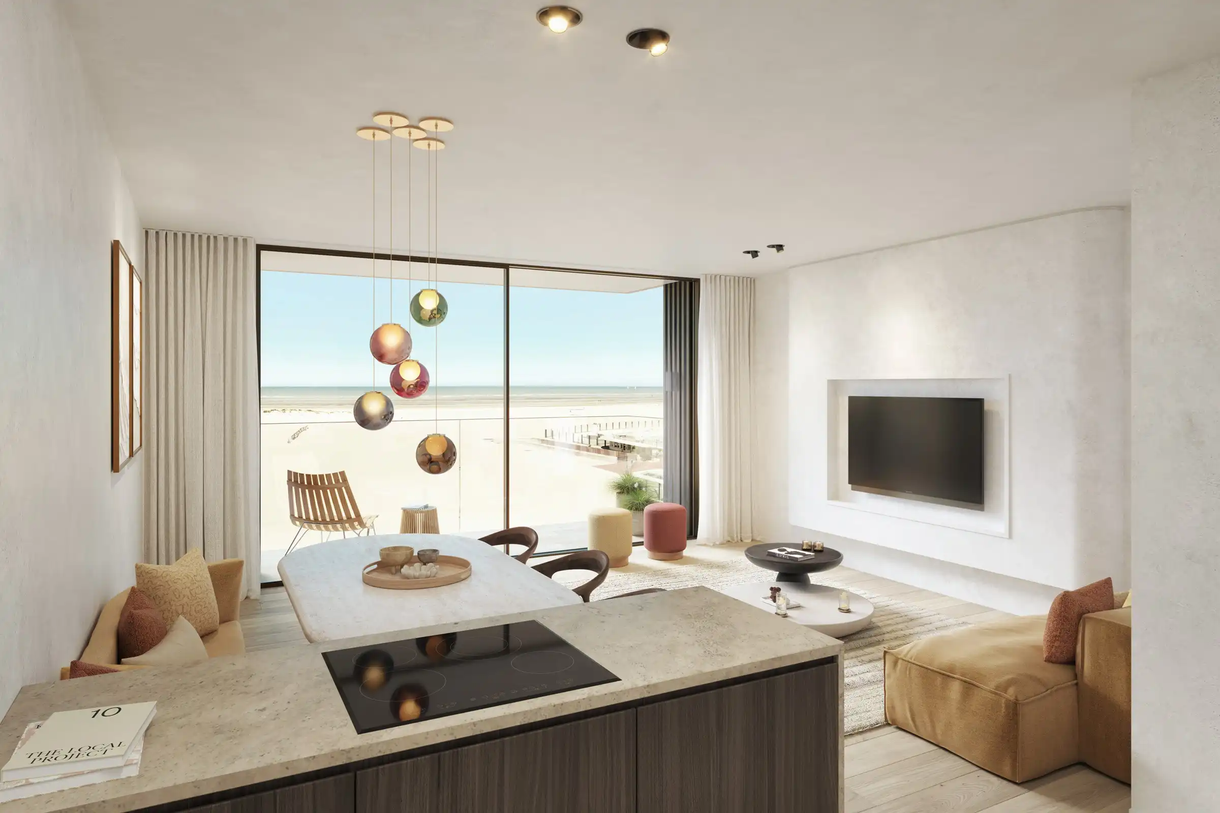 De res. Pure Sea: 7 luxe appartementen met frontaal zeezicht in Oostduinkerke.  foto 3