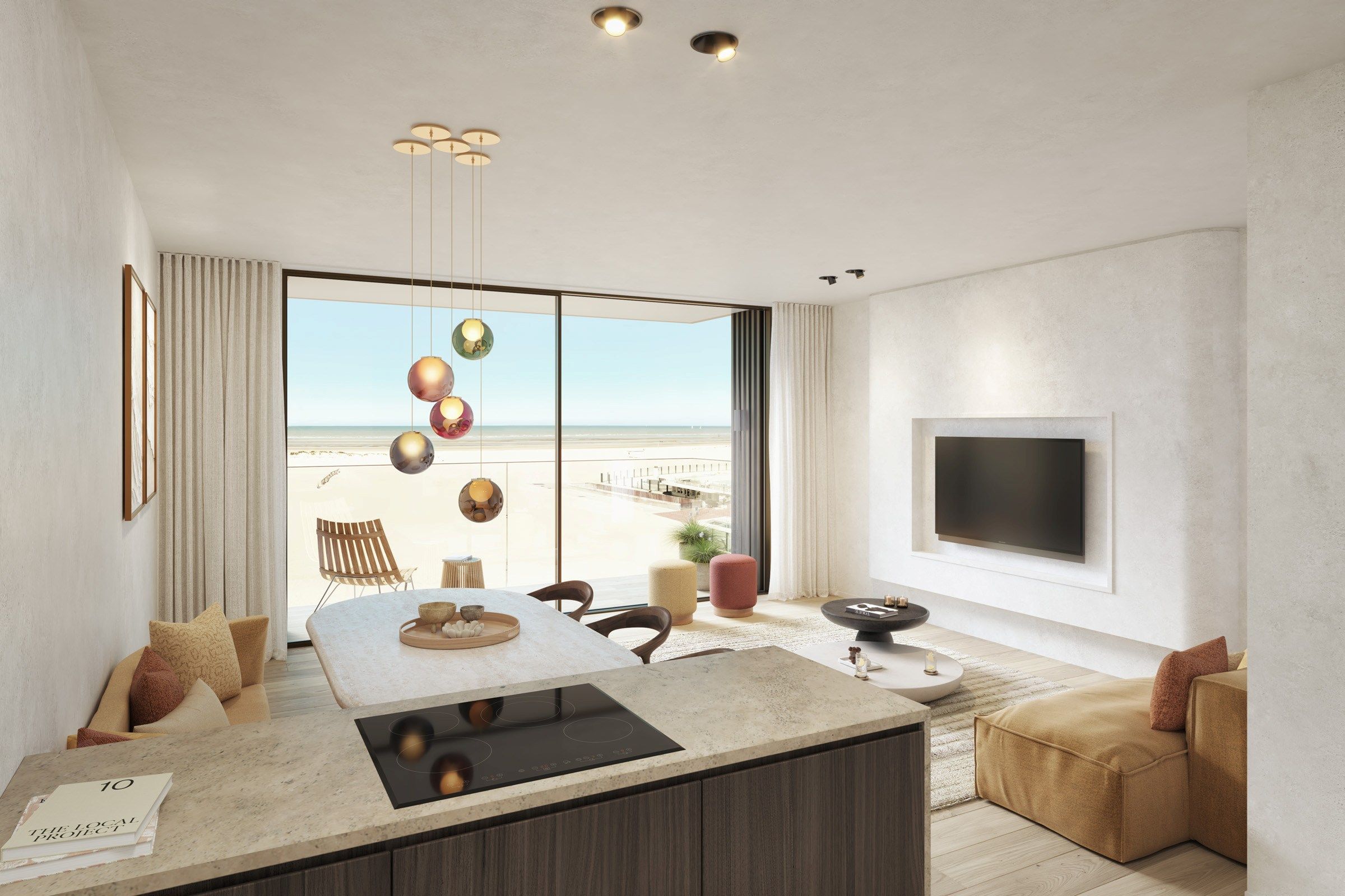 De res. Pure Sea: 7 luxe appartementen met frontaal zeezicht in Oostduinkerke.  foto 3