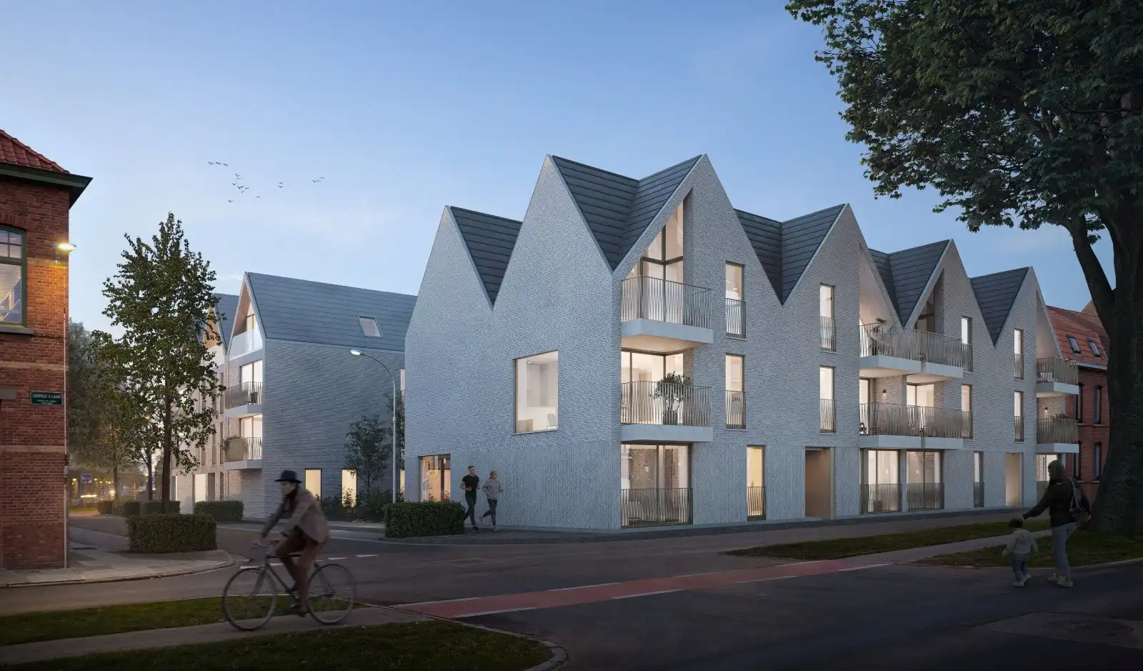 Nieuwbouwappartementen langsheen het water te Kristus-Koning (Brugge) foto 15