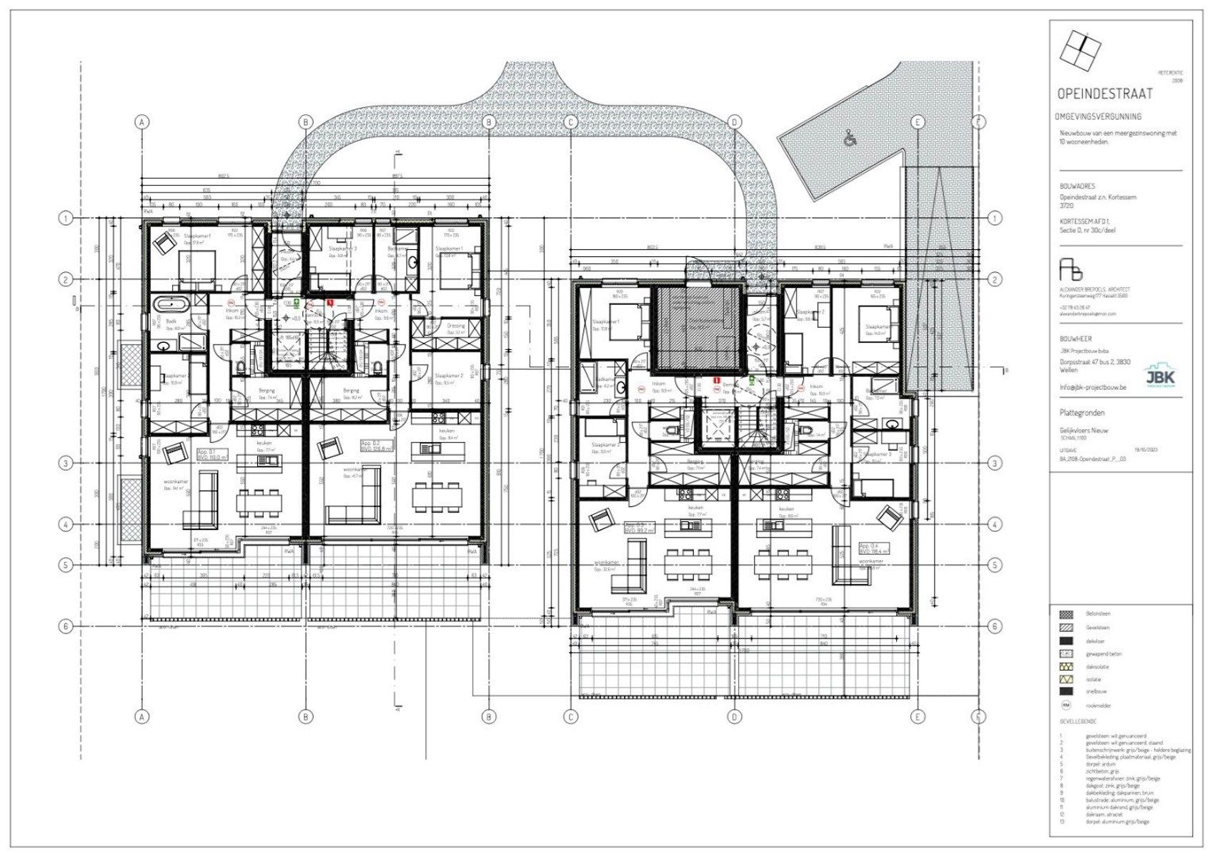 Residentie Van Bellis: Nieuwbouw Benedenwoning met tuin in Kortessem, 2 slaapkamers, Energielabel A, 110m², bouwjaar 2024, zuidelijke tuinoriëntatie, 1 parkeerplaats en 1 berging inbegrepen foto 5