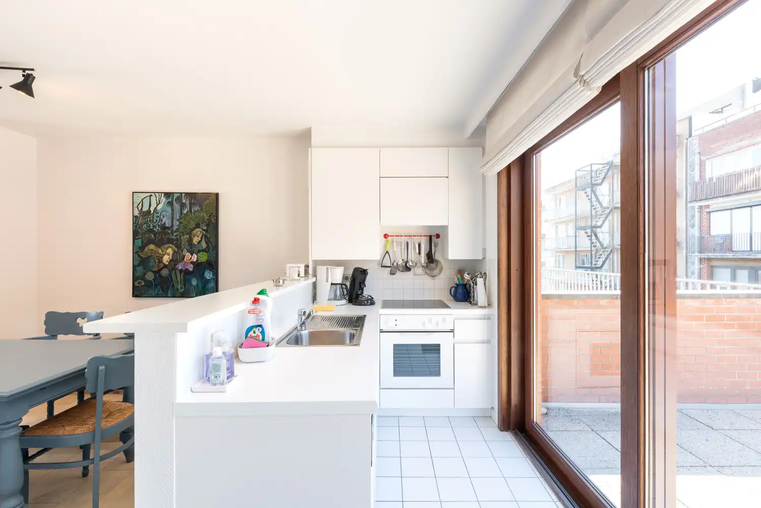 Ruim duplexappartement met zonnig terras en prachtig open uitzicht in Duinbergen foto 9