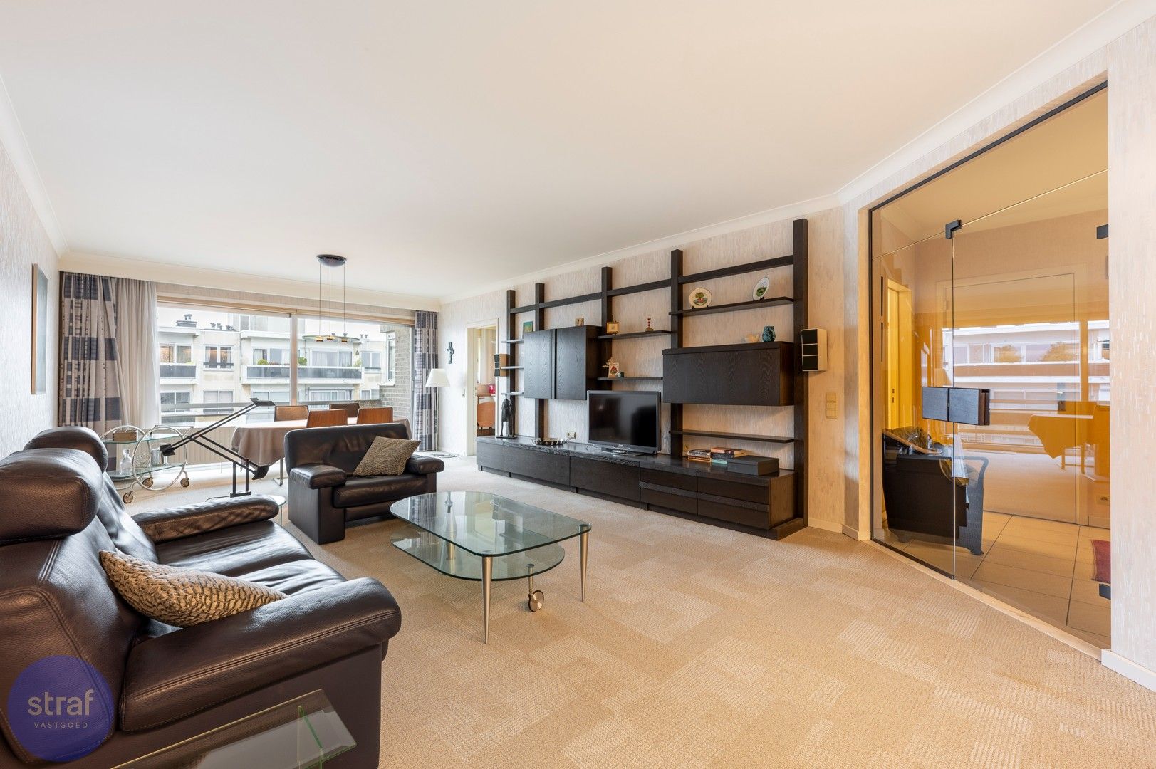 Groot  (118m2) appartement op bovenste verdieping met vrij uitzicht over 't Stad foto {{pictureIndex}}