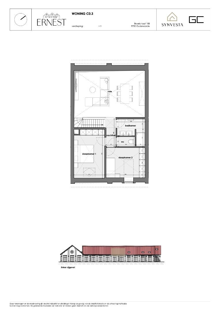 Modern huis met 3 slaapkamers en ruime vide – Nieuwbouwproject Ernest, Oudenaarde foto 4