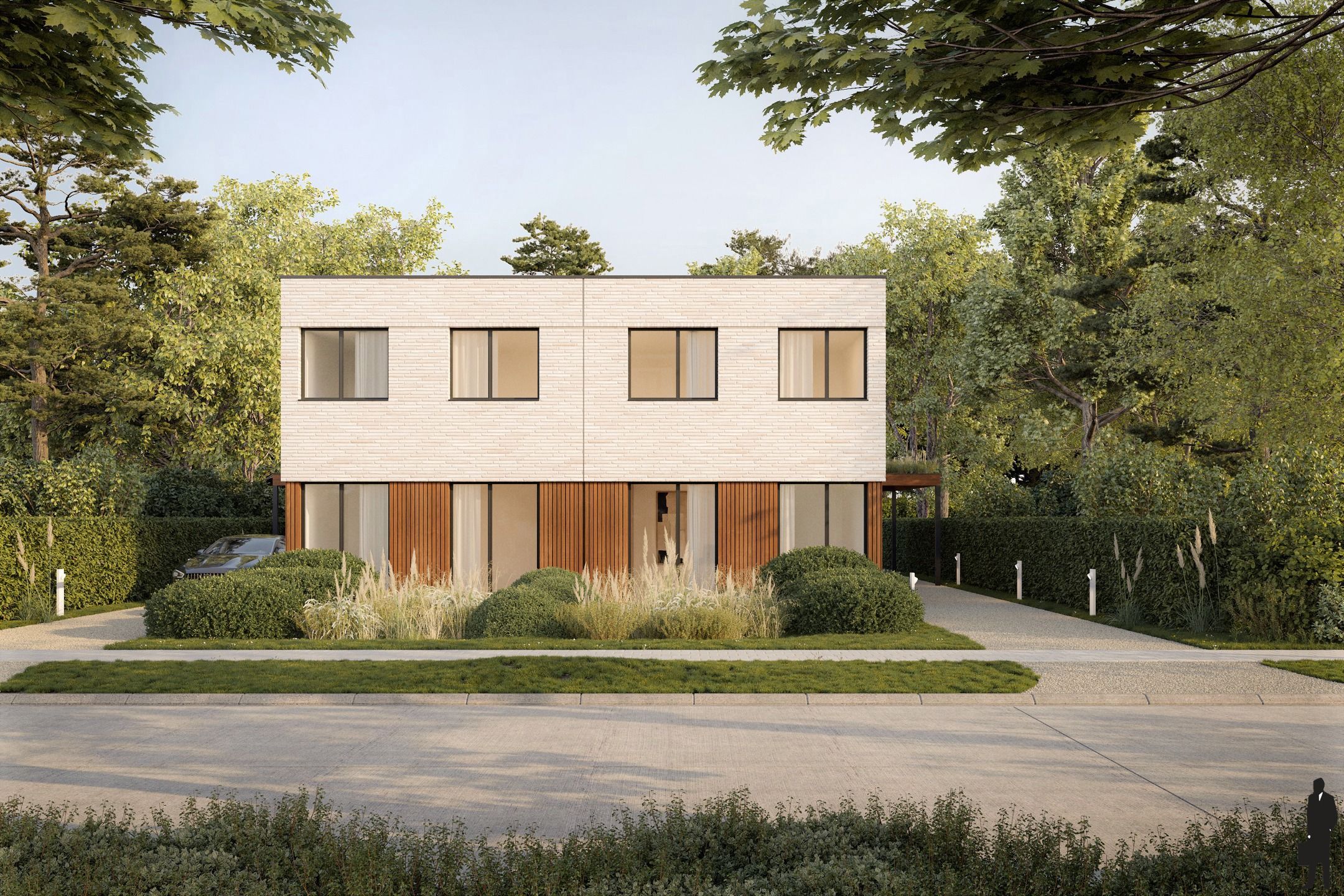 Nieuwbouwproject met halfopen woningen, 4 slpk en 2 badk! foto {{pictureIndex}}