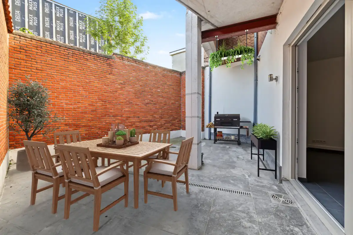 Volledig gerenoveerd gelijkvloers appartement met privatief terras in het hart van Kruibeke foto 14