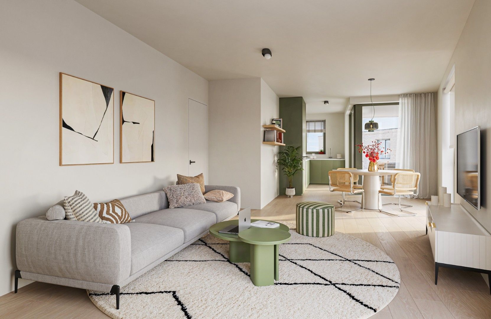 Energiezuinig 2 slpk-appartement met terras foto {{pictureIndex}}
