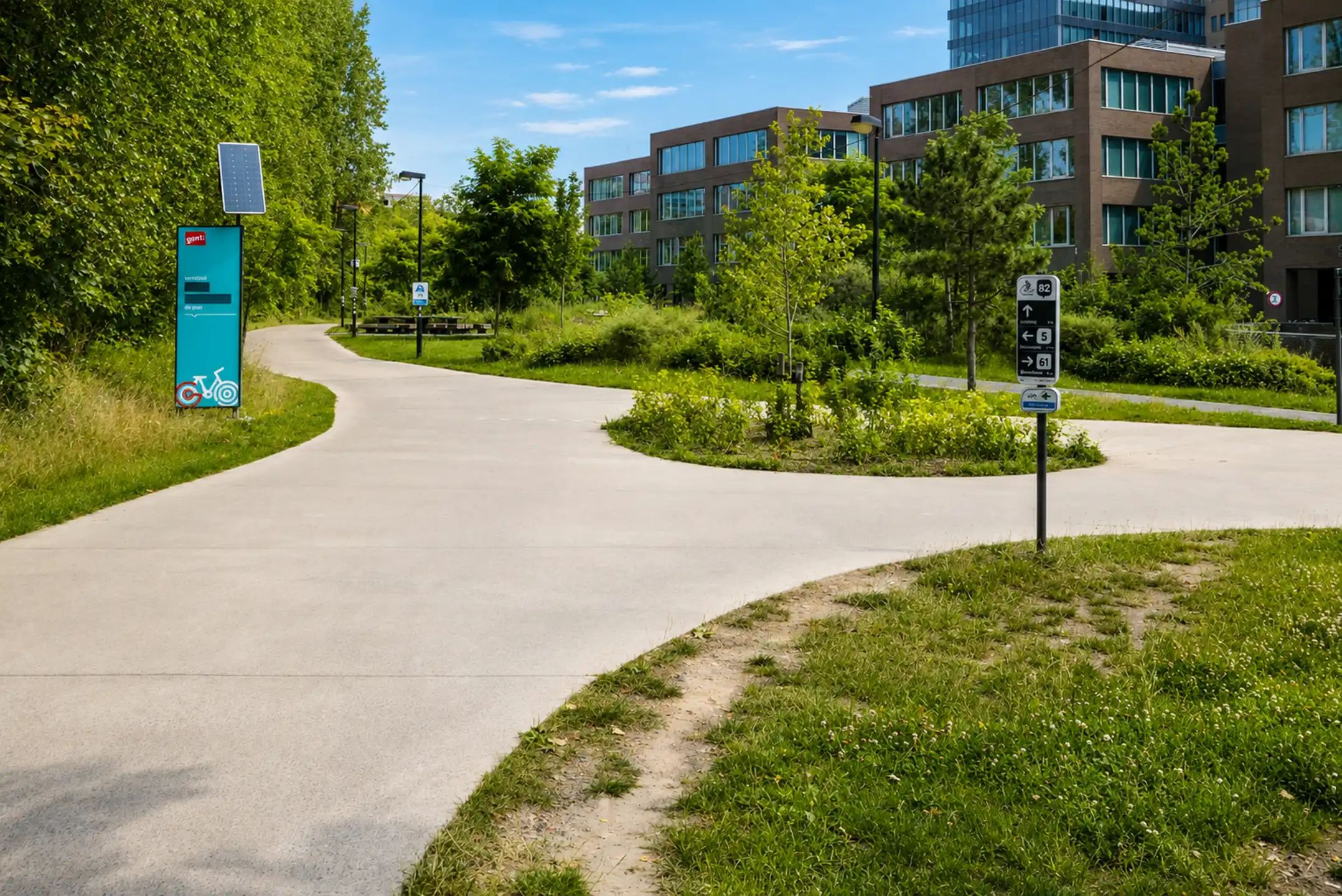 Dakappartement met één slaapkamer en ruim hoekterras te Gent foto 17