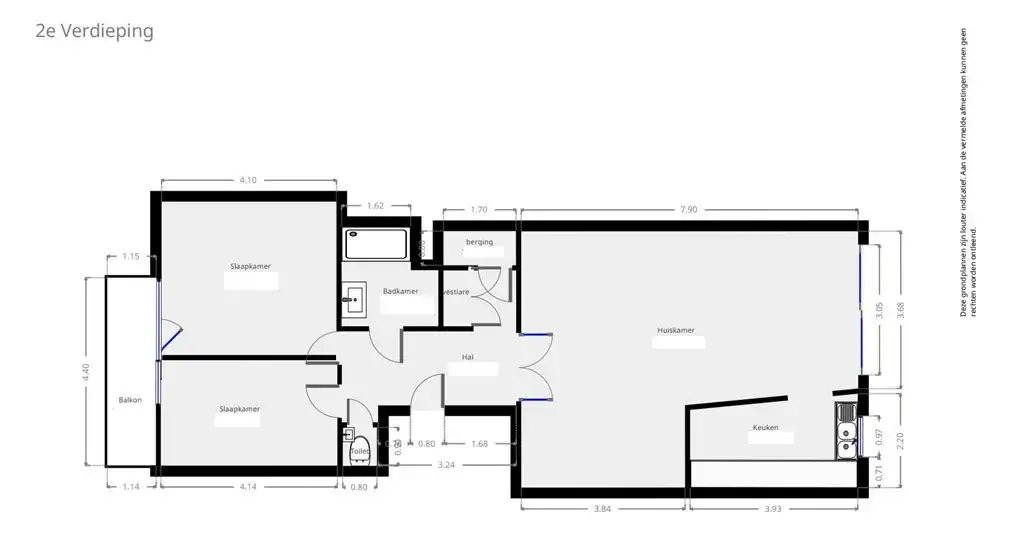 Licht appartement vlakbij Te Boelaerpark foto 16