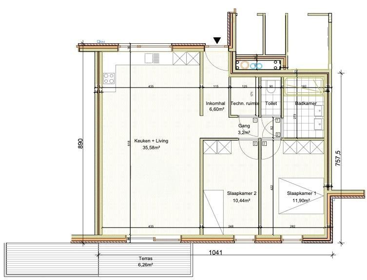 2 SLPK NIEUWBOUW APP. GELIJKVLOERS! 6% BTW MOGELIJK! foto 12