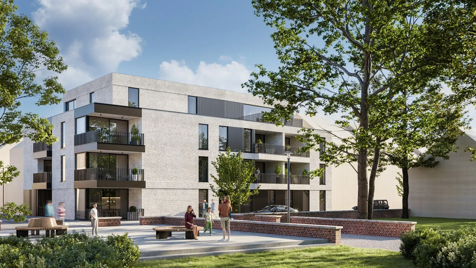 2 slpk appartement van ca. 88,5 m² en een terras van ca. 10m² foto 2