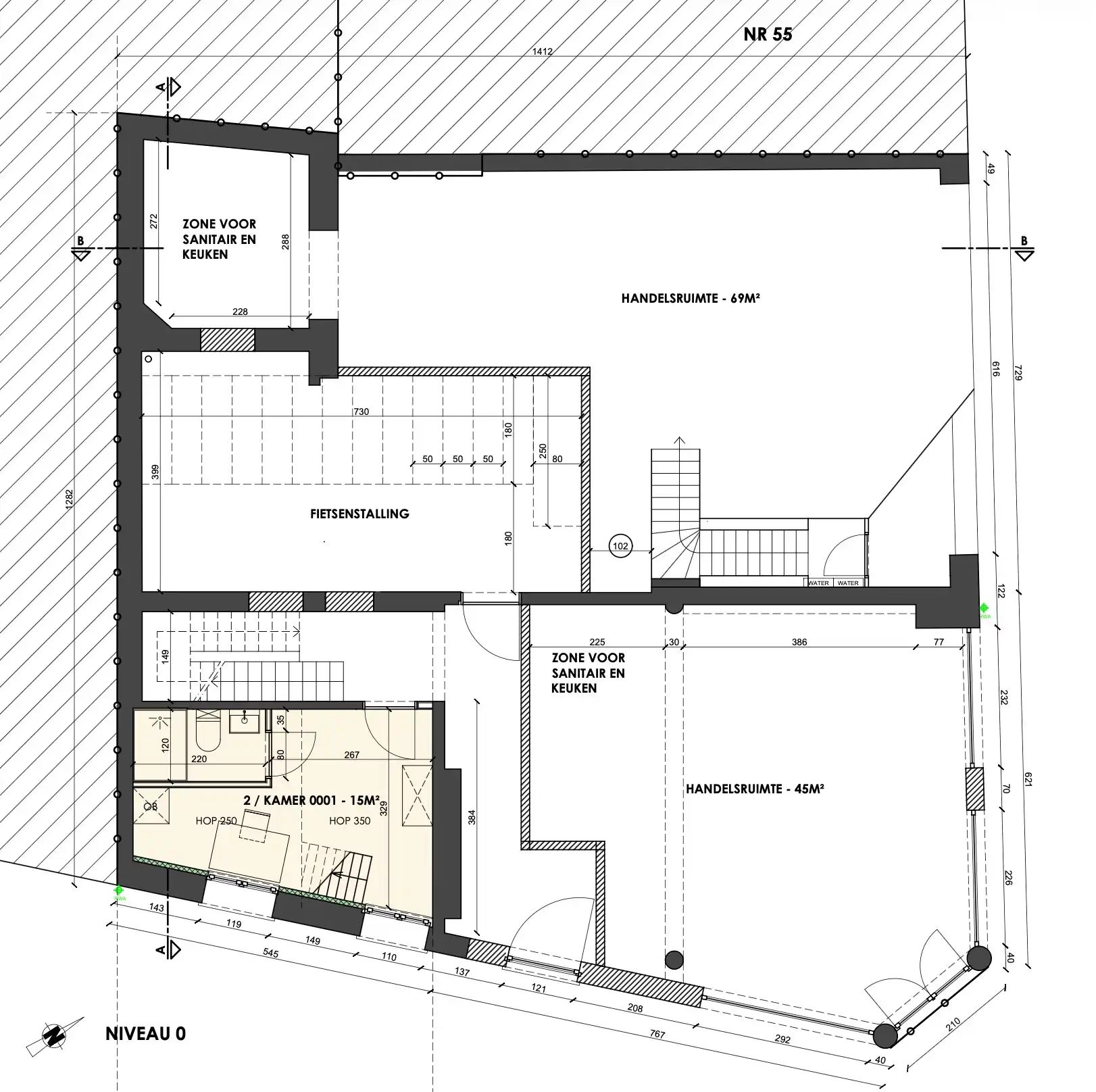 Samengevoegde casco handelsruimte met hoekligging – Residentie ROMÉE foto 3