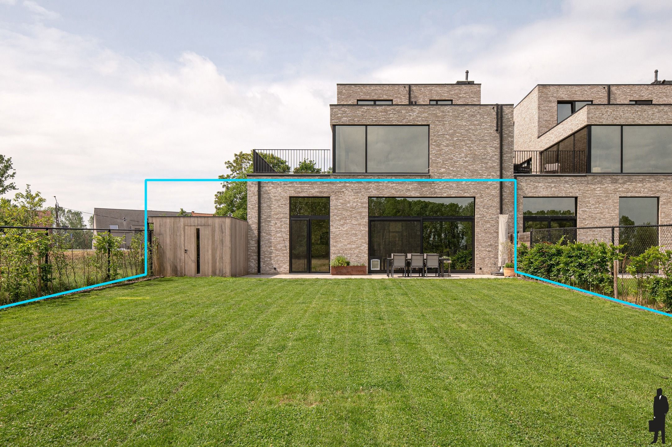 Exclusief BEN-gelijkvloers appartement (150 m²) met 3 slk’s, riante tuin (300 m²), kelder (60 m²) en prachtig uitzicht op natuurgebied. foto 2