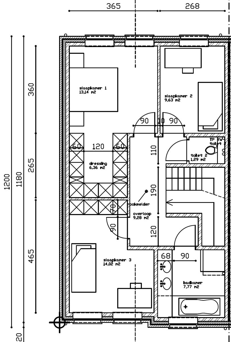 Ruime woning, rustig gelegen - Lot 3 (Links) foto 12