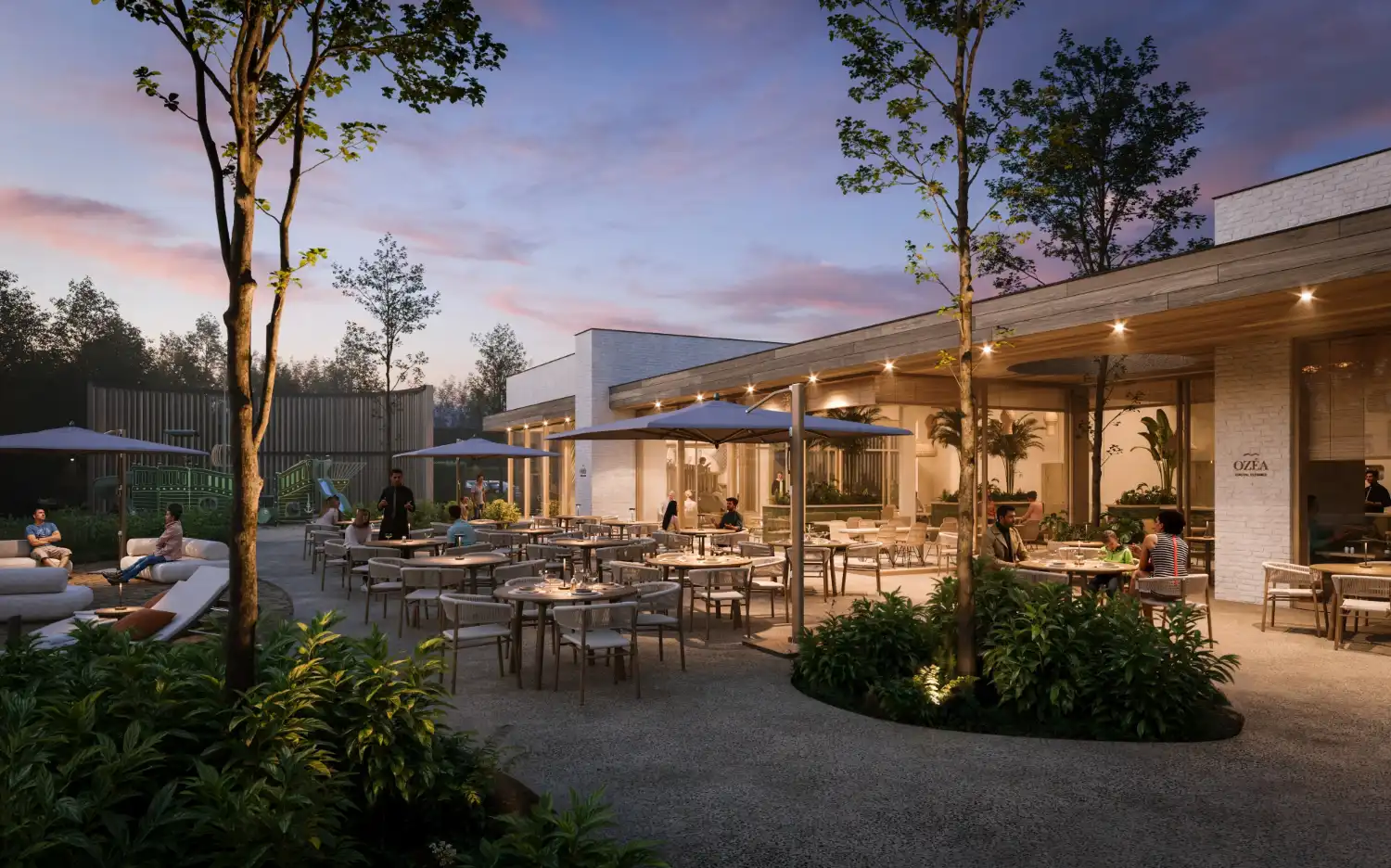 Nieuwbouwproject met vakantiewoningen en appartementen in een groene omgeving. foto 13