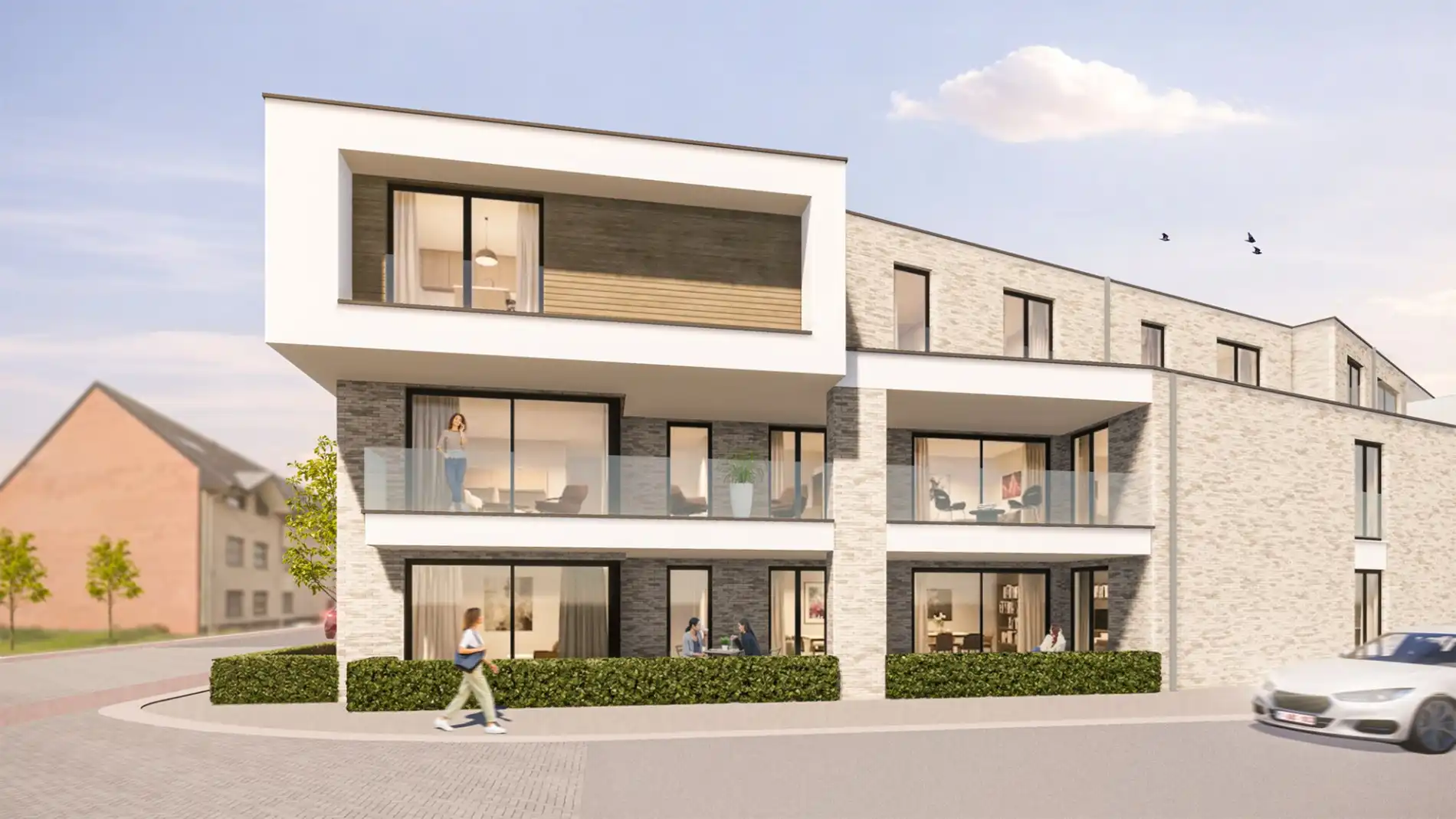 Ruim appartement (120 m²) met 2 slpk en 2 terrassen. foto 4