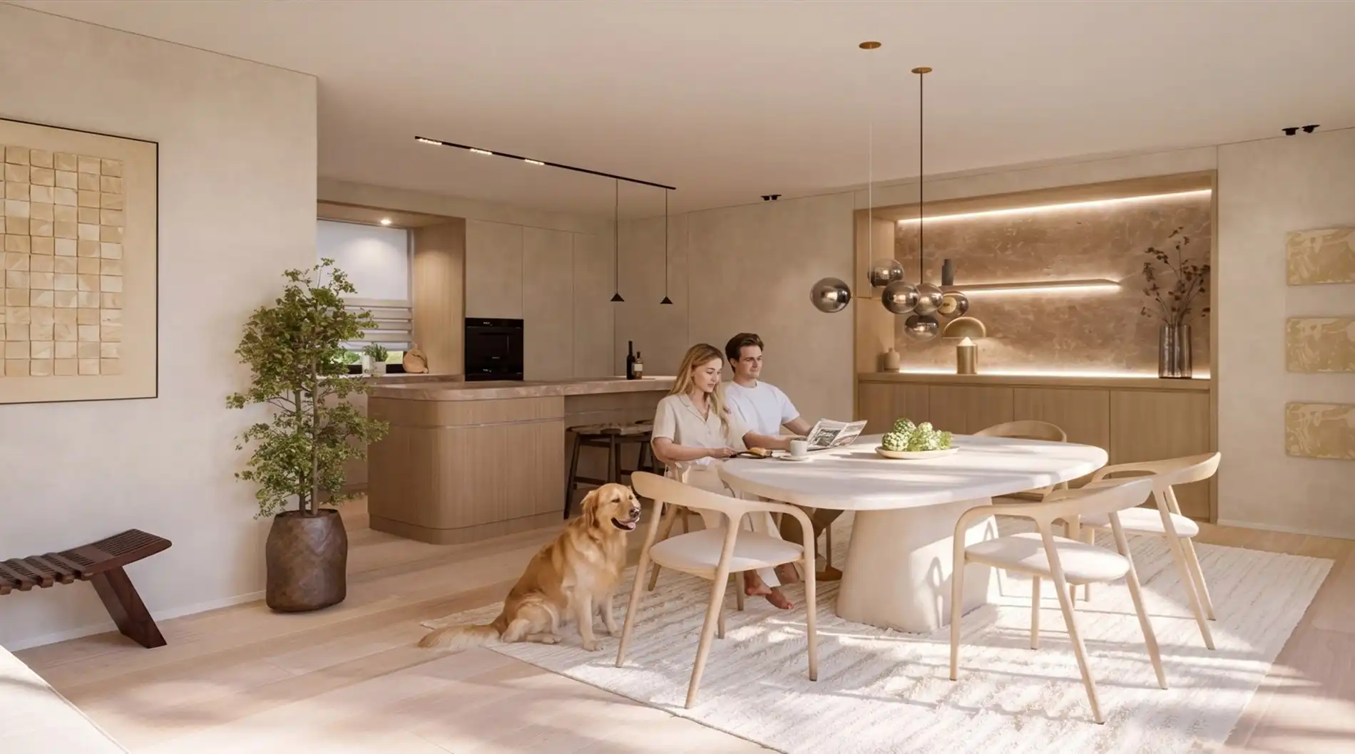 Ruime nieuwbouw hoekwoning met garage en tuin te Heist foto 2