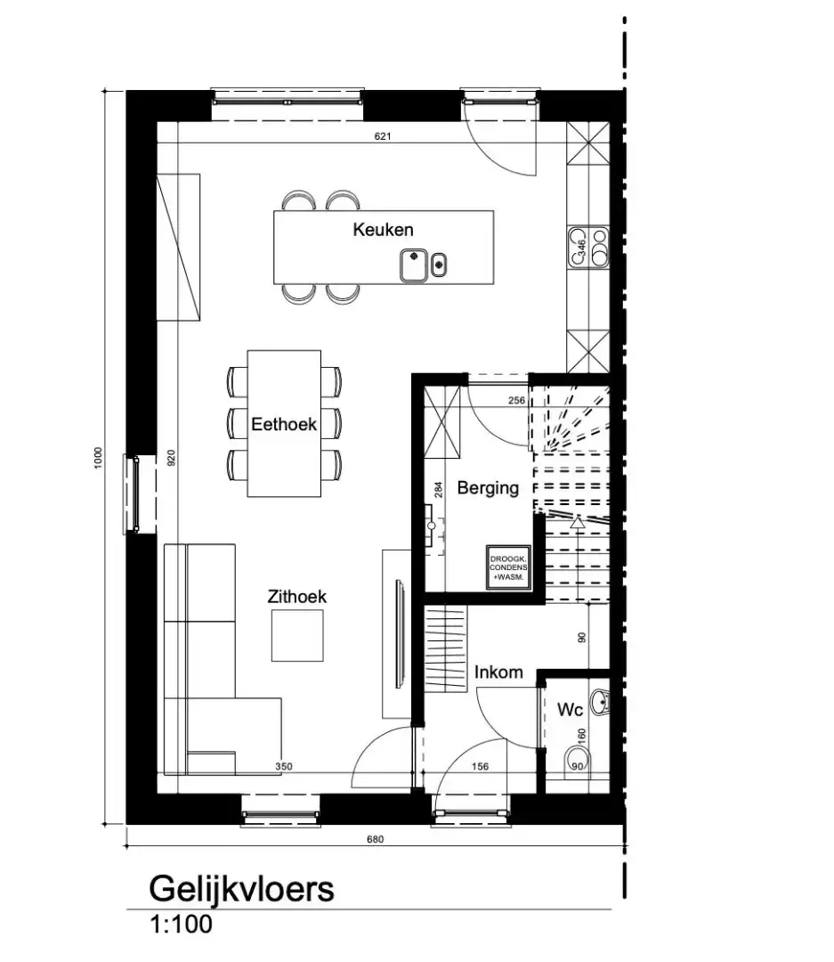 Nieuwbouwwoning, halfopen bebouwing, LOT 2, voor halfopen bebouwing, 4a 89ca, te Houthalen-Helchteren foto 2