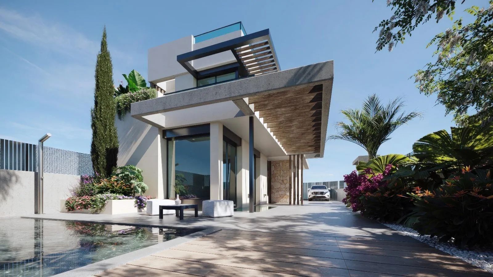 Stijlvolle villa's in exclusief privéresort met kristalheldere kunstmatige meer - een unieke combinatie van luxe, comfort en natuurlijke schoonheid foto {{pictureIndex}}