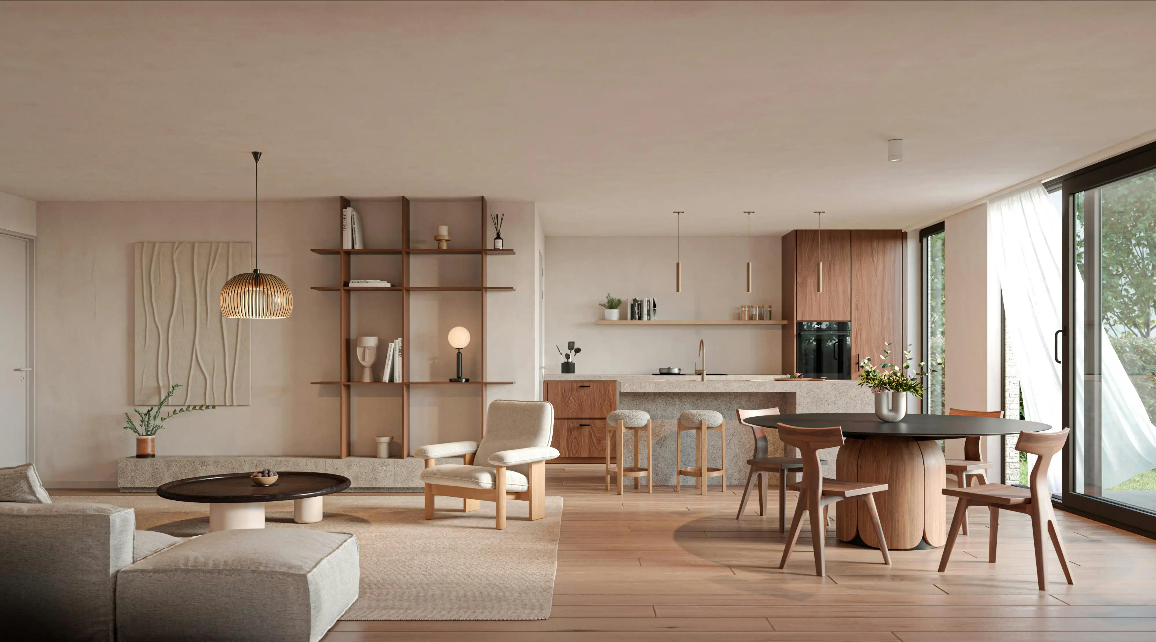 Gelijkvloers appartement in "De Roos" te Achterbroek-Kalmthout foto 2