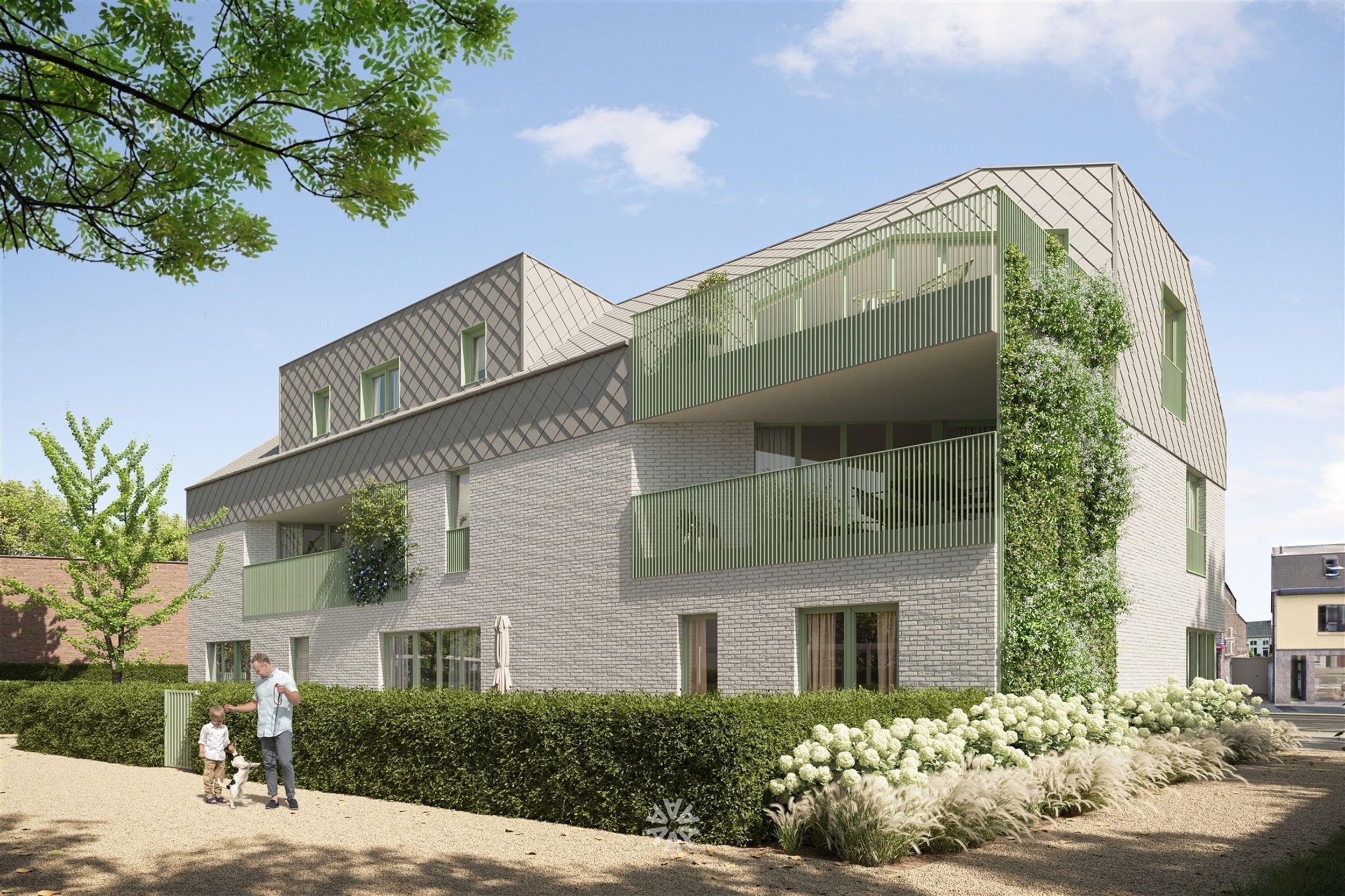 Kleinschalig nieuwbouwproject met 6 appartementen en een handelsruimte in het bruisende Destelbergen. foto 1