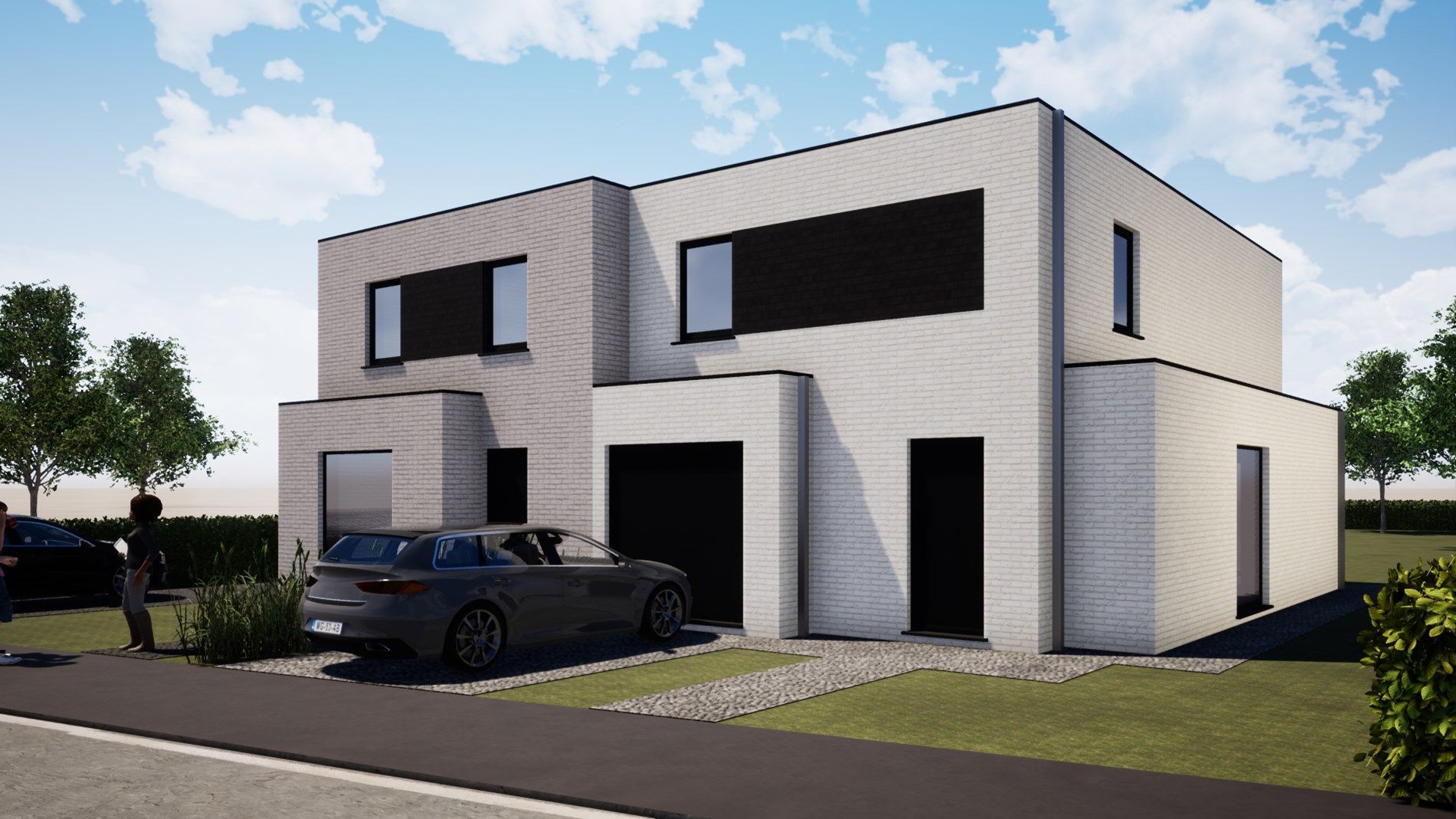 Moderne halfopen nieuwbouwwoning op 537 m² met garage, tuin en 3 slaapkamers foto 5