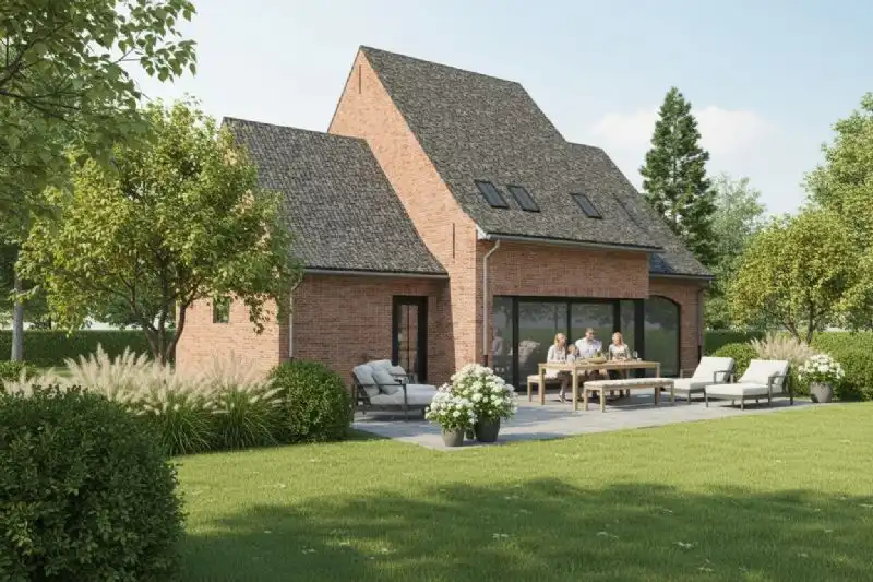 Nieuw te bouwen alleenstaande woning te Brielen. foto 2