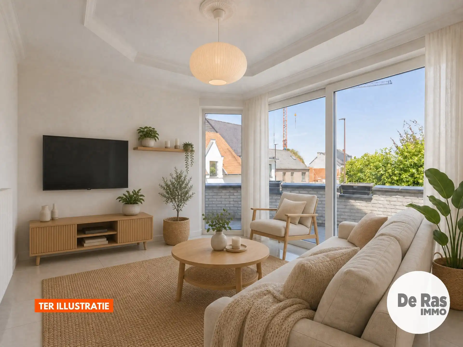 LIEDEKERKE-beletage/duplex met garage, terras op toplocatie  foto 8