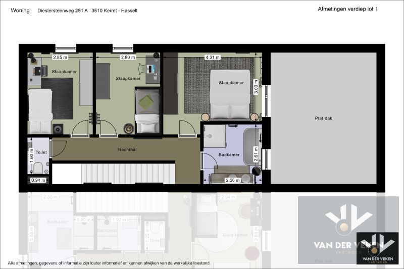 Ruime en volledig afgewerkte half open BEN-woning met 3 slaapkamers te bewonderen in het gezellige Kermt foto 19