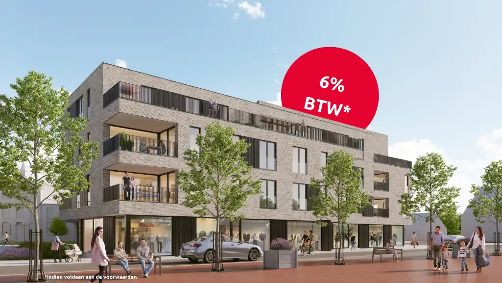 Centrum Izegem, 1 slpk appartement - 6% btw mogelijk foto {{pictureIndex}}