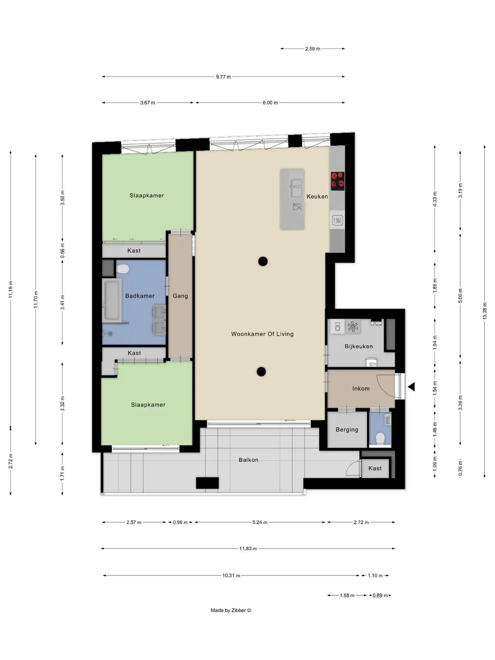 Luxe wonen in hartje Halle – 2 slaapkamers & ruim terras (20m²) foto 3