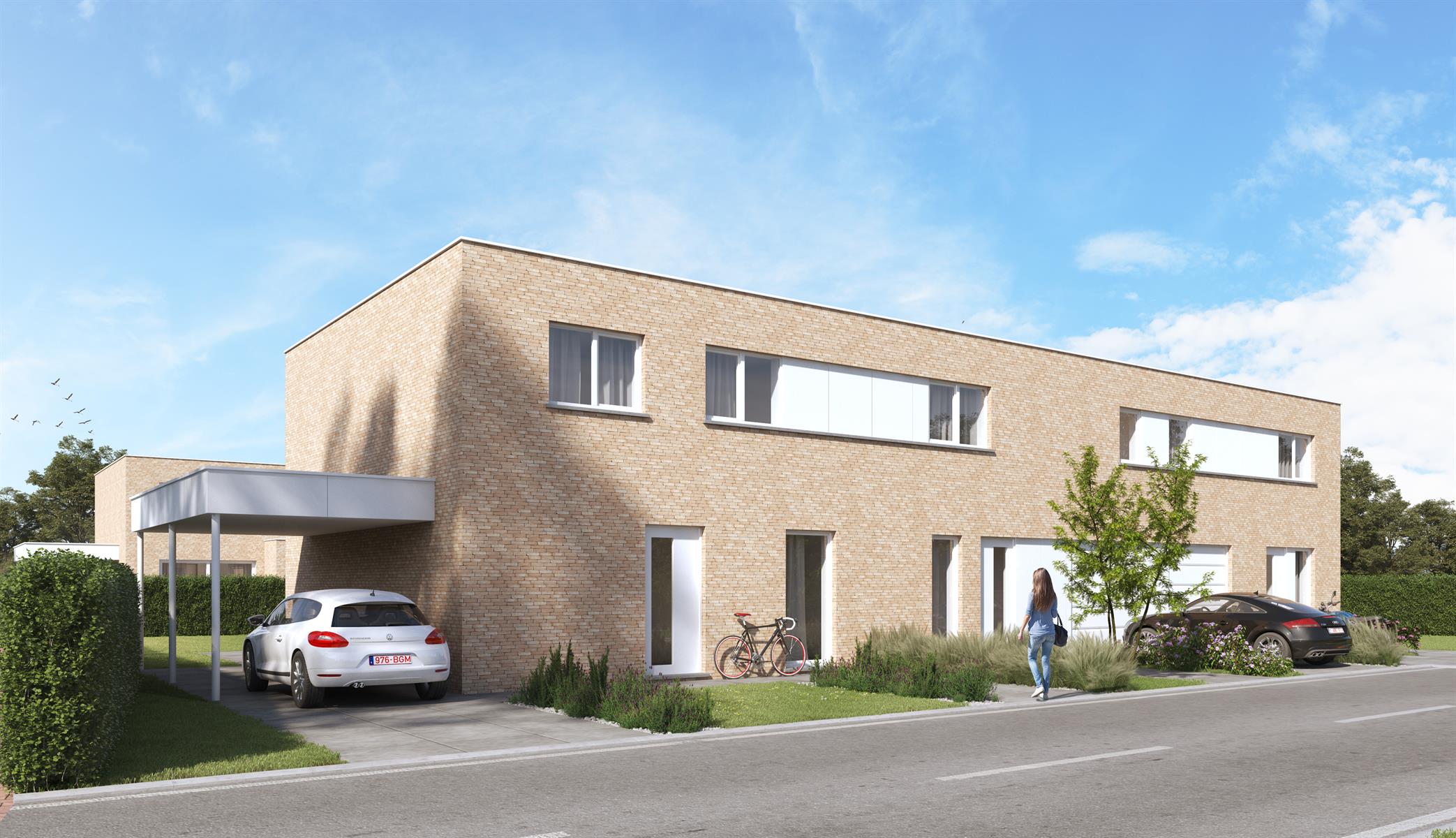 Moderne, gesloten woning foto 1