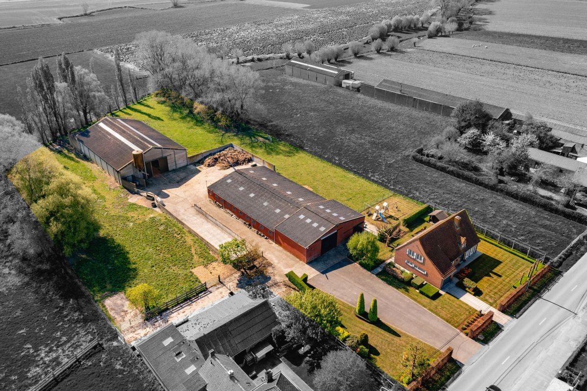 Hoeve met ruime stallen/loods te koop te Kortemark foto 2