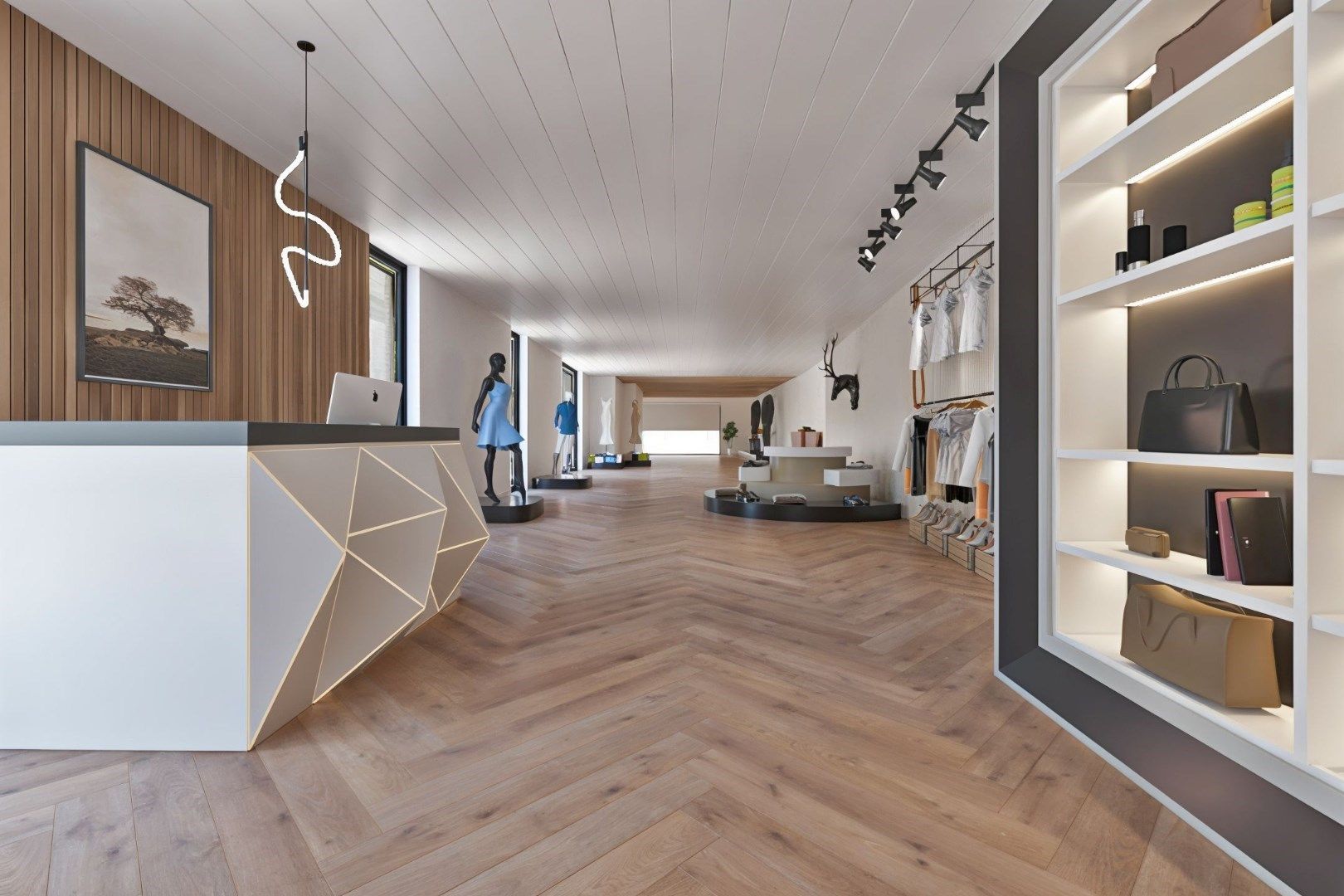 GELIJKVLOERS HANDELSPAND met KELDERRUIMTE TE HUUR/TE KOOP OP A-LOCATIE IN HOUTHALEN CENTRUM   foto 2
