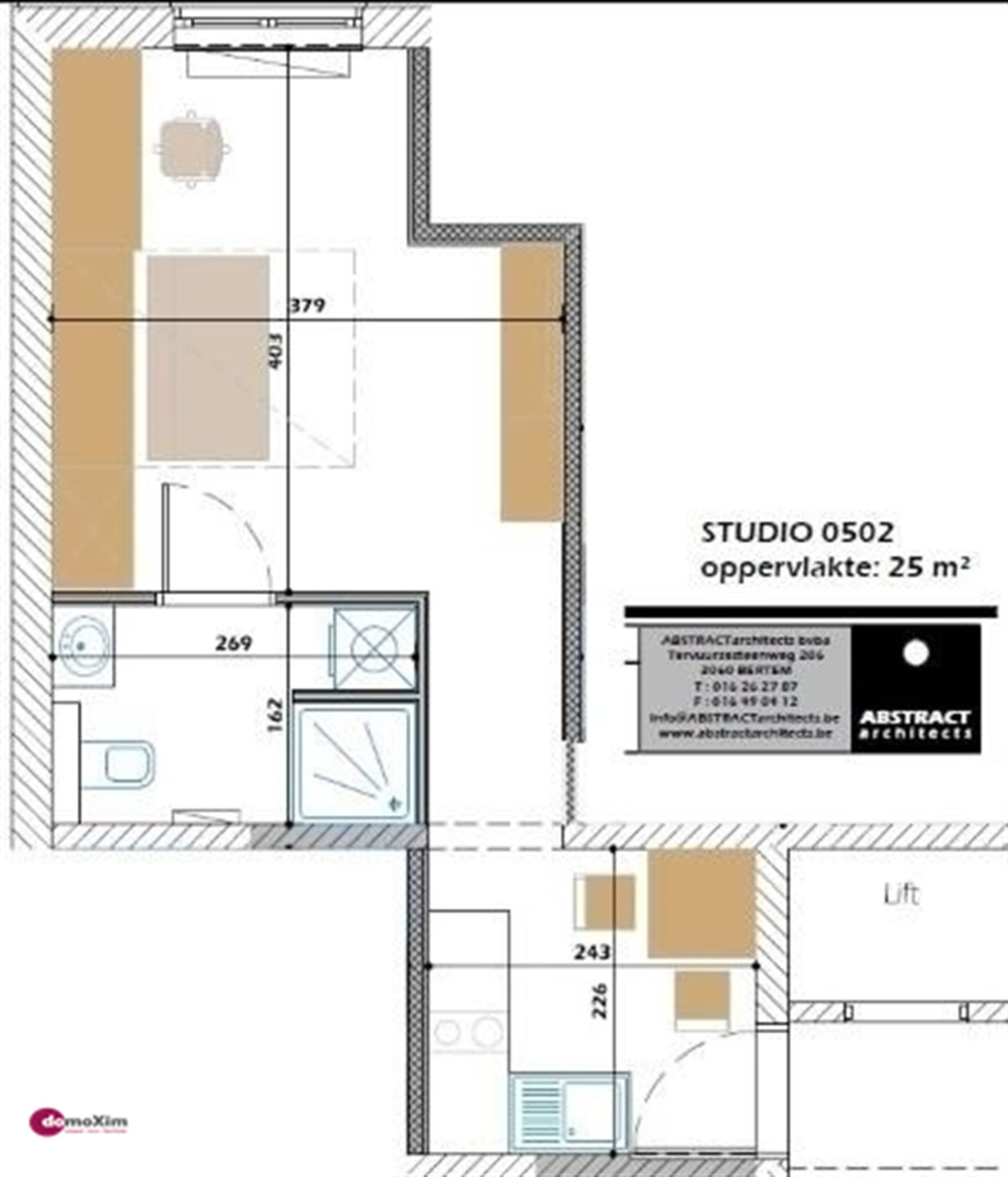 Moderne gemeubelde studio, geschikt voor één persoon, in het centrum van Leuven foto 9